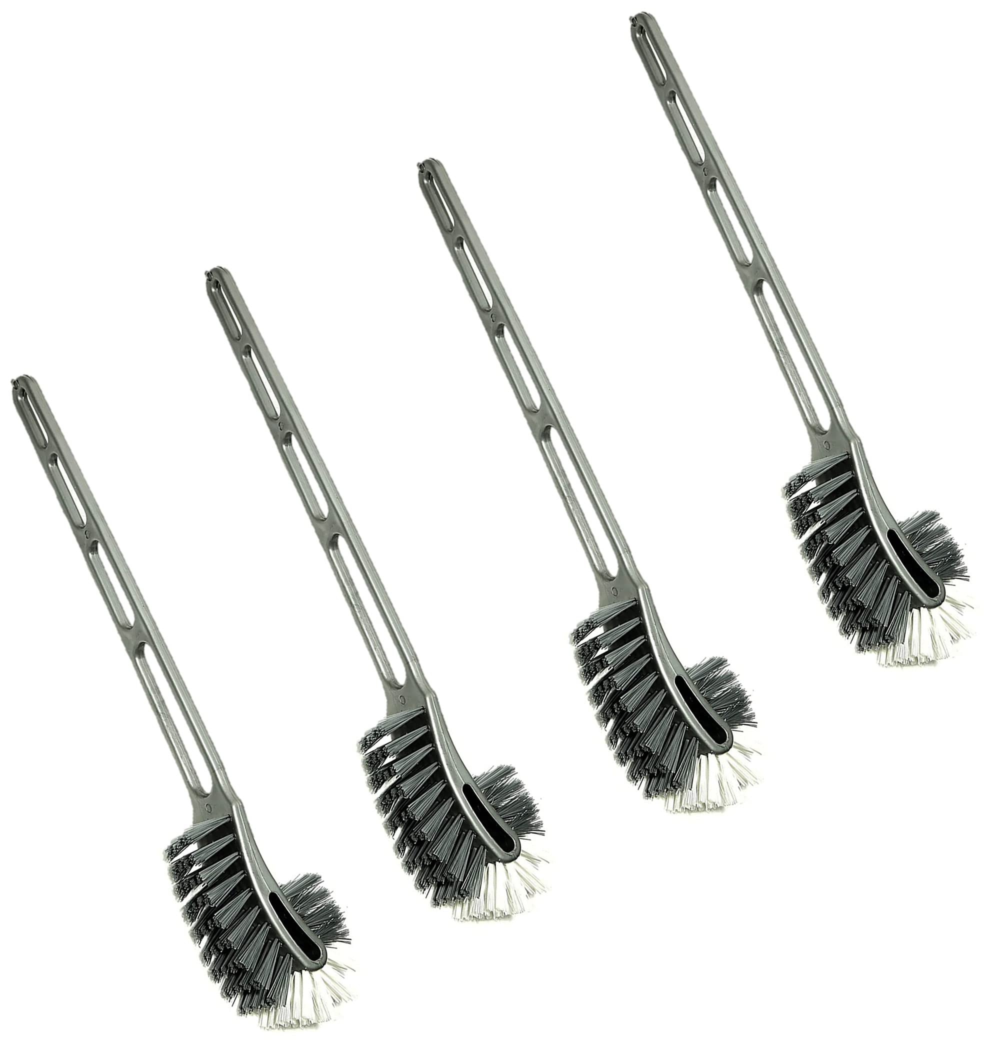 ALOUD CREATIONS Double Sided Flexible Toilet Brush in Hockey Design for Western and Indian Toilet Cleaning, Grey Colour, Large, Pack of 4 (B09B4QD9HP) Amazon Price History, Amazon Price Tracker