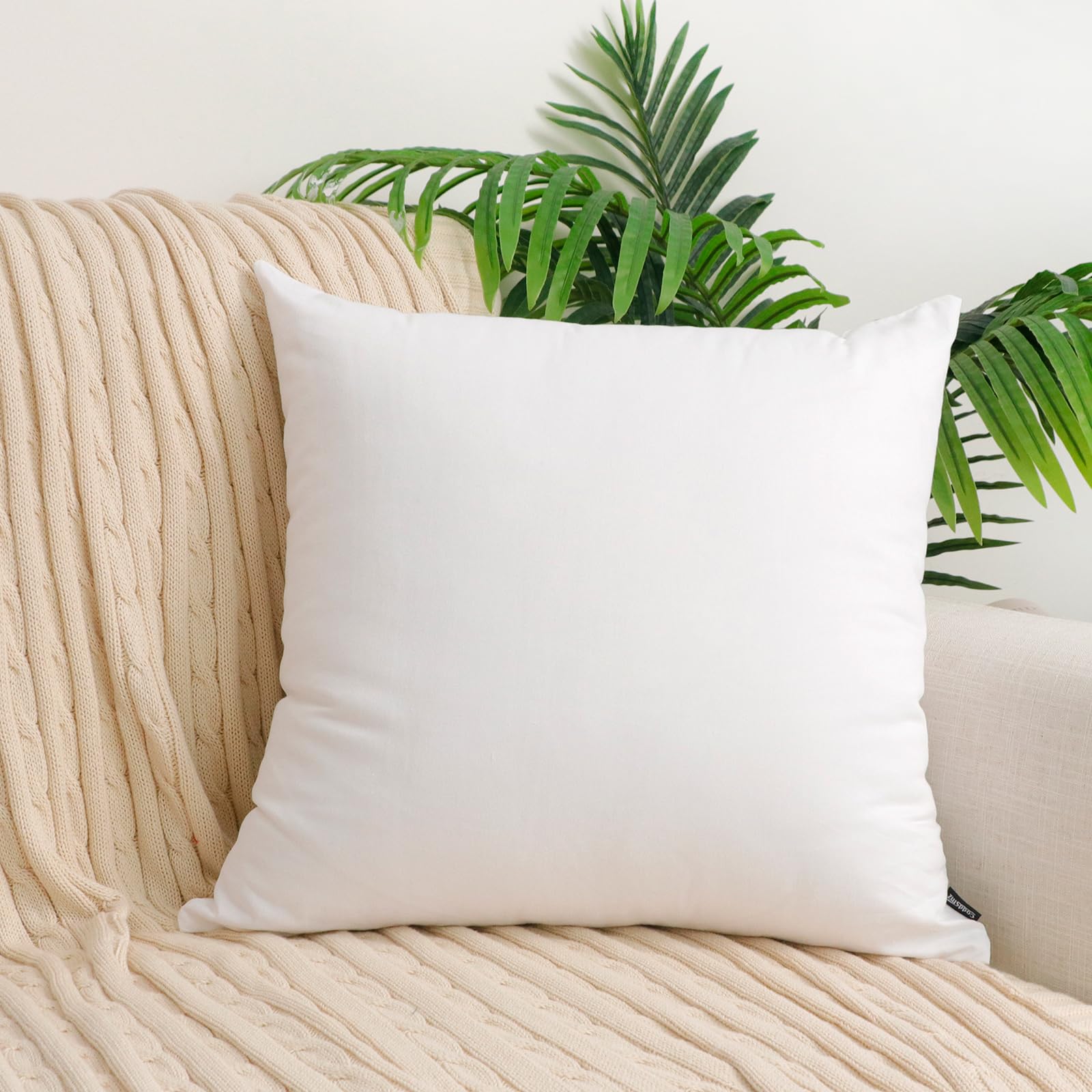 Federe Cuscini In Peluche - 2 Pezzi 45x45cm, Motivo Pelle Mucca Per Divano E Letto - Foto 7