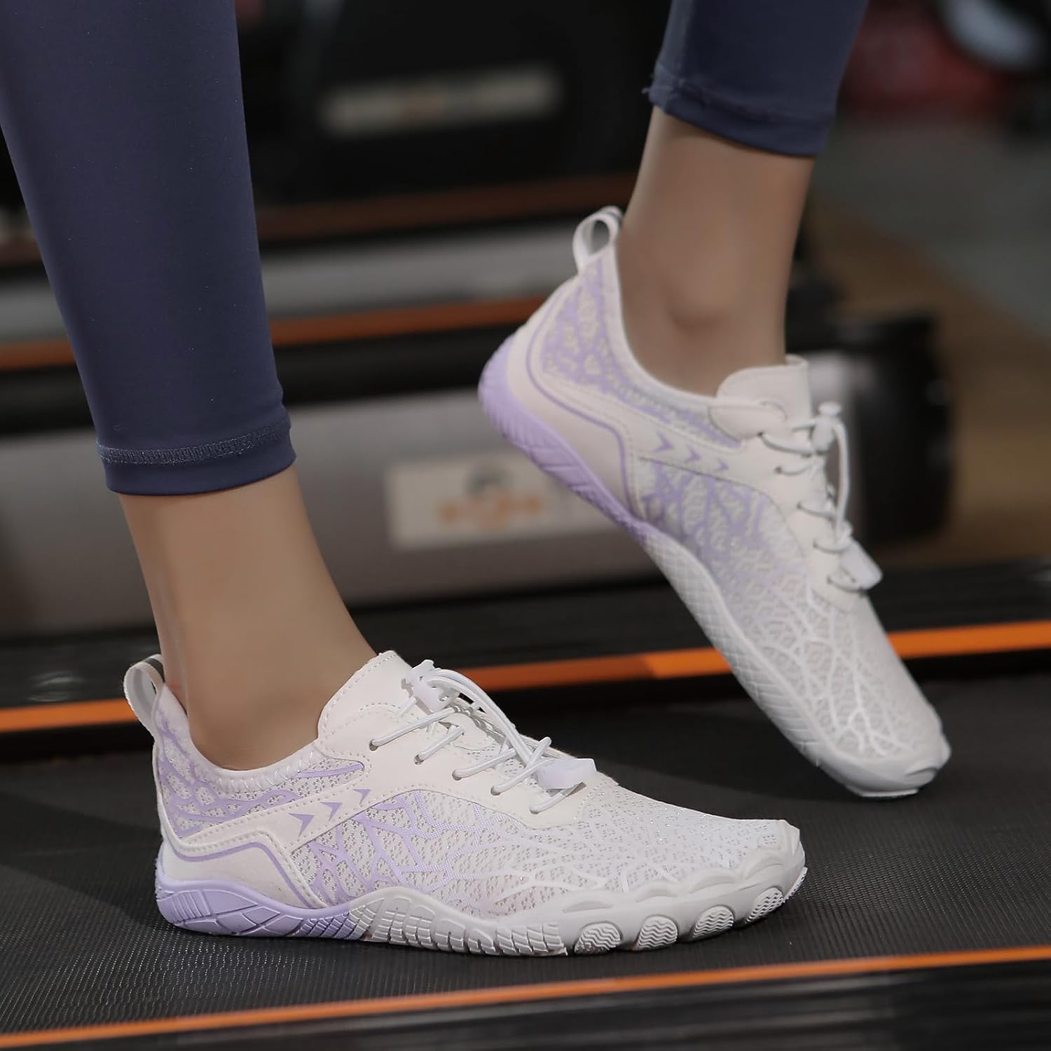 HF Stride Shoes Women Slip On Walking Sneakers HF Stride Barefoot Shoes Wide Toe Box Hike Barefoot Sneakers Pro Barefoot Shoe Minimalist Trail Running Sneaker Breathable & Non-Slip Athletic Footwear