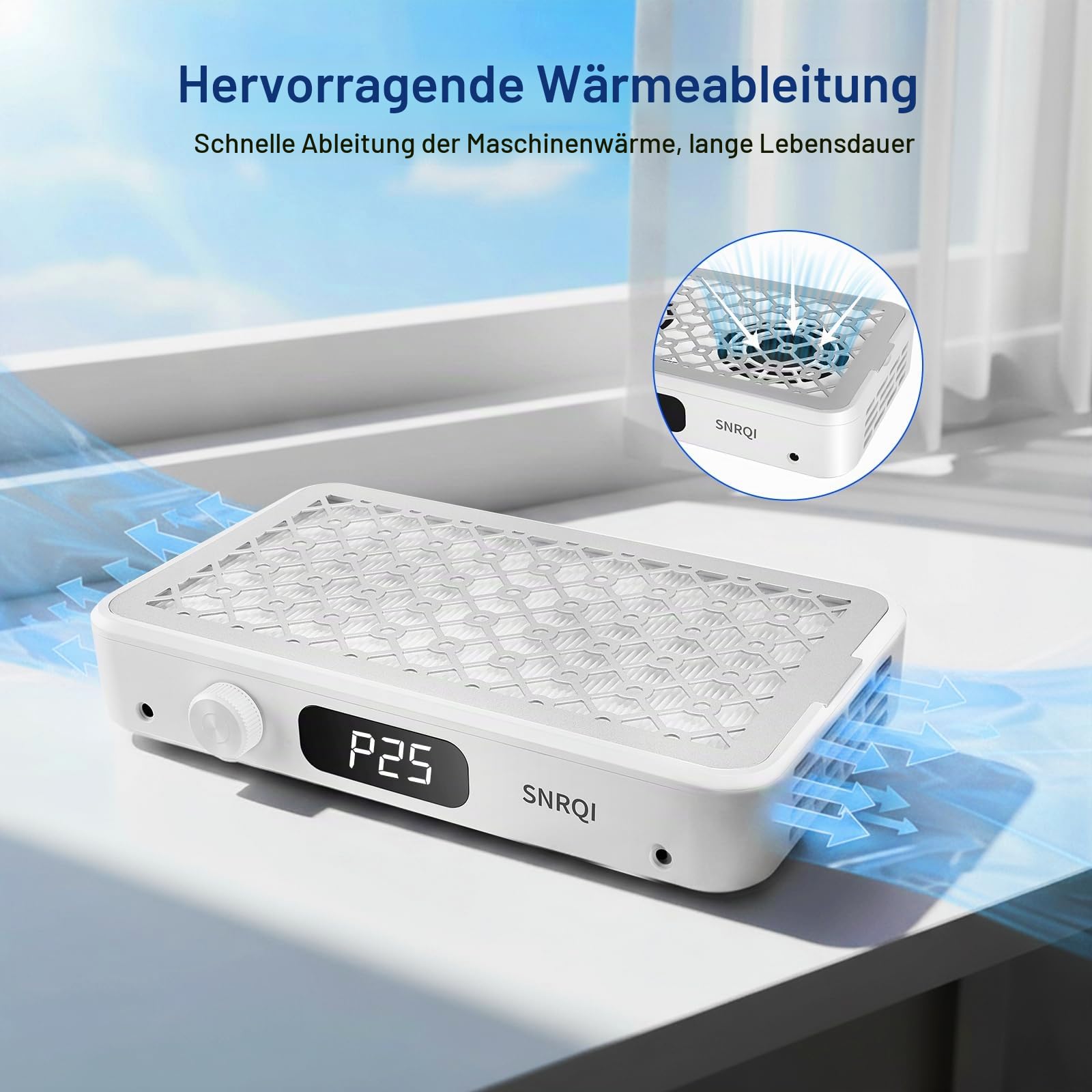 Professionell Staubabsaugung für Nägel,Einstellbarer 7000PRM Nagel Staubsauger,120W Doppelte Saugstark Nagelstaubsauger mit Filters,Leiser Elektrischer Staubabsauger für Nagelstudio Maniküre Pediküre