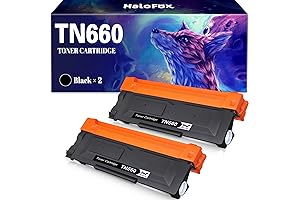HaloFox Compatible Toner Cartridge: 2-Pack TN660 Toner for Brother MFC-L2700DW