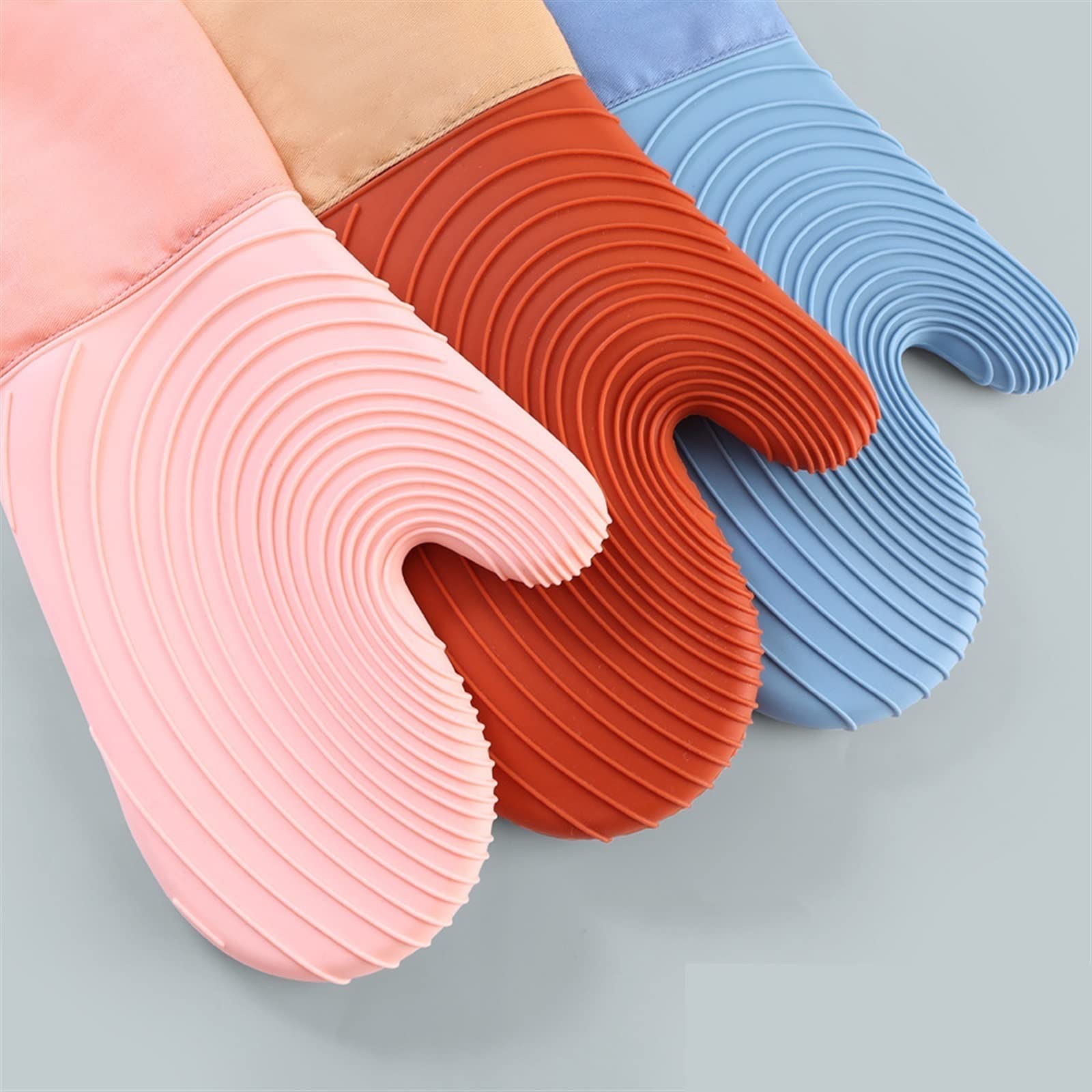 Gants de Cuisine en Silicone résistants à la Chaleur, Gants de Cuisine, Gants de Four, Gants de Cuisine épais spéciaux for Four à Micro-Ondes, Gants de Cuisine for Gril(2)