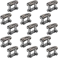 Vista 10 de OIIKI Paquete de 6 eslabones de conexión de cadena de rodillos #520, conector maestro sin junta tórica, serie 520, estándar para máquinas agrícolas