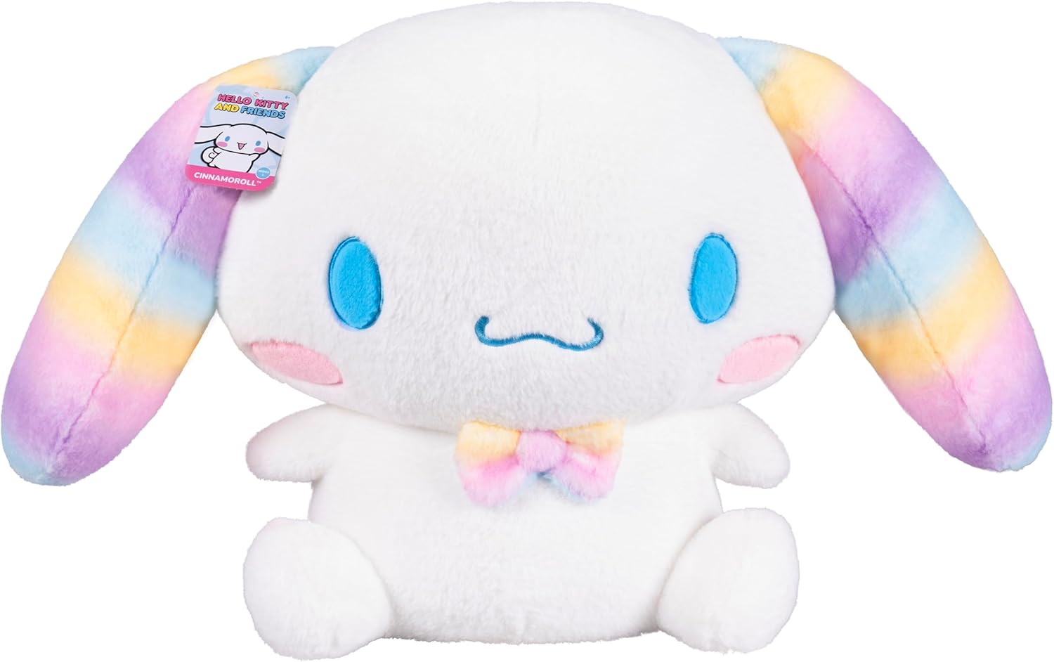 Jazwares Hello Kitty® and Friends, Cinnamoroll™ 24-inch Soft Rainbow Plush - Officially Licensed Sanrio Product from Ages 6+