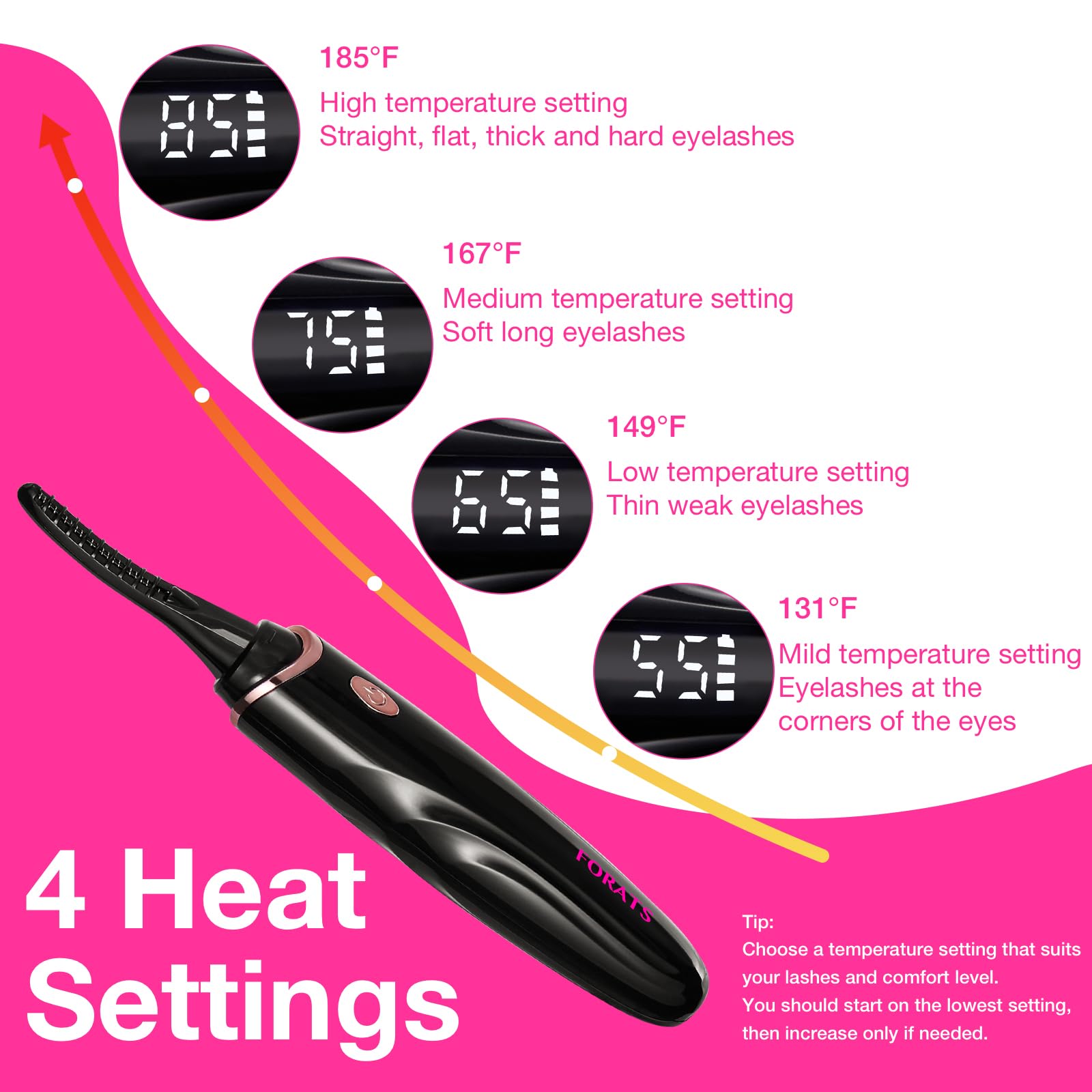 CHARGING ELECTRIC EYELASH CURLER