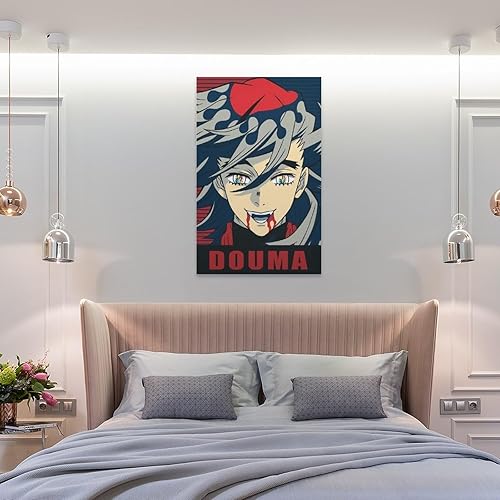 Miniatura 8 de KNUEDESM Póster de anime Douma DOMA - Póster de arte en lienzo para dormitorio familiar, pósteres de decoración de pared, decoración del hogar, sala