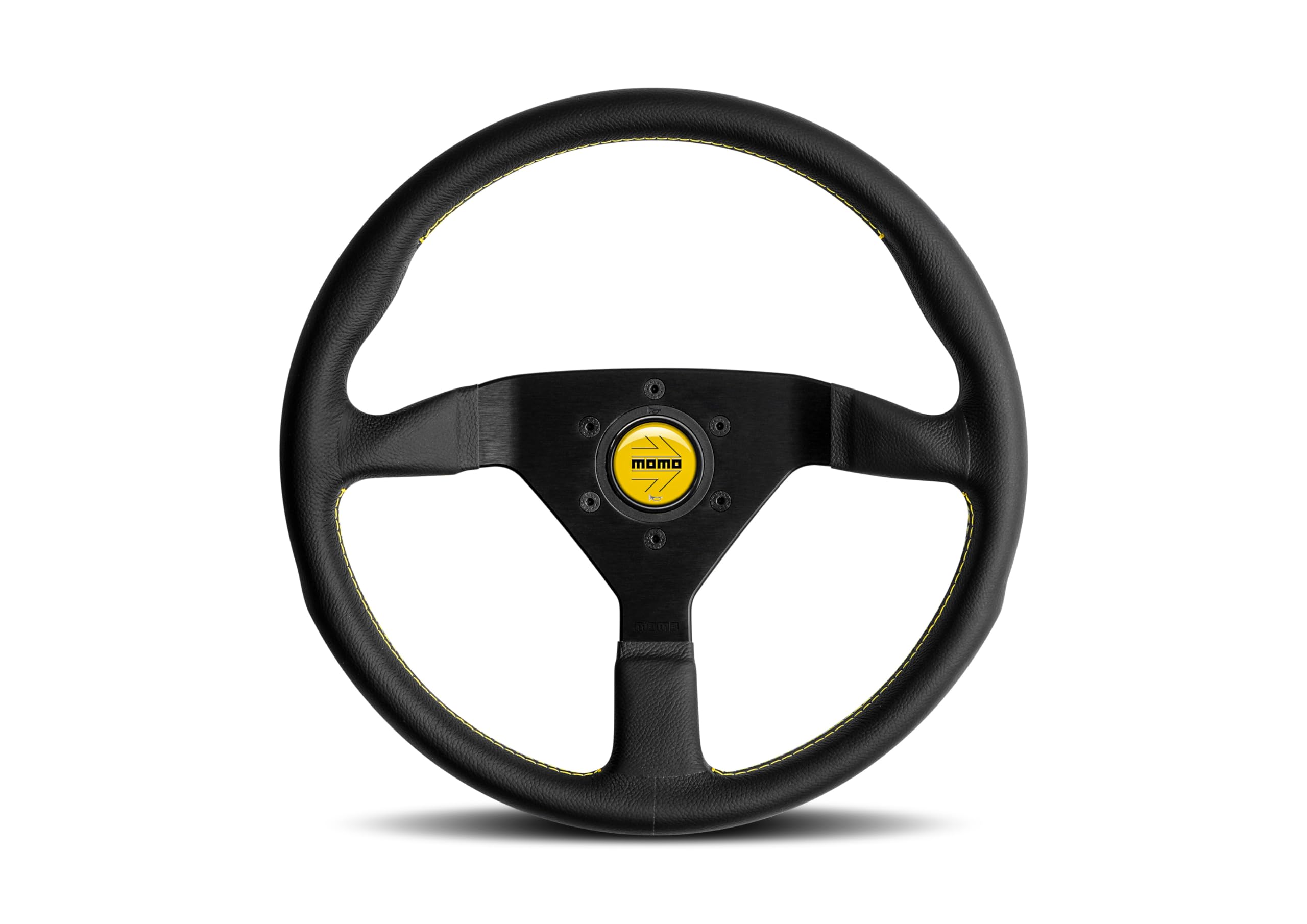 VOLANTE MOMO MONTECARLO NEGRO-AMARILLO 350