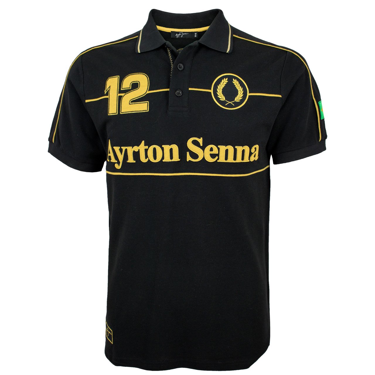 Ayrton Senna Oficial 'Team Lotus' Polo Shirt Yellow