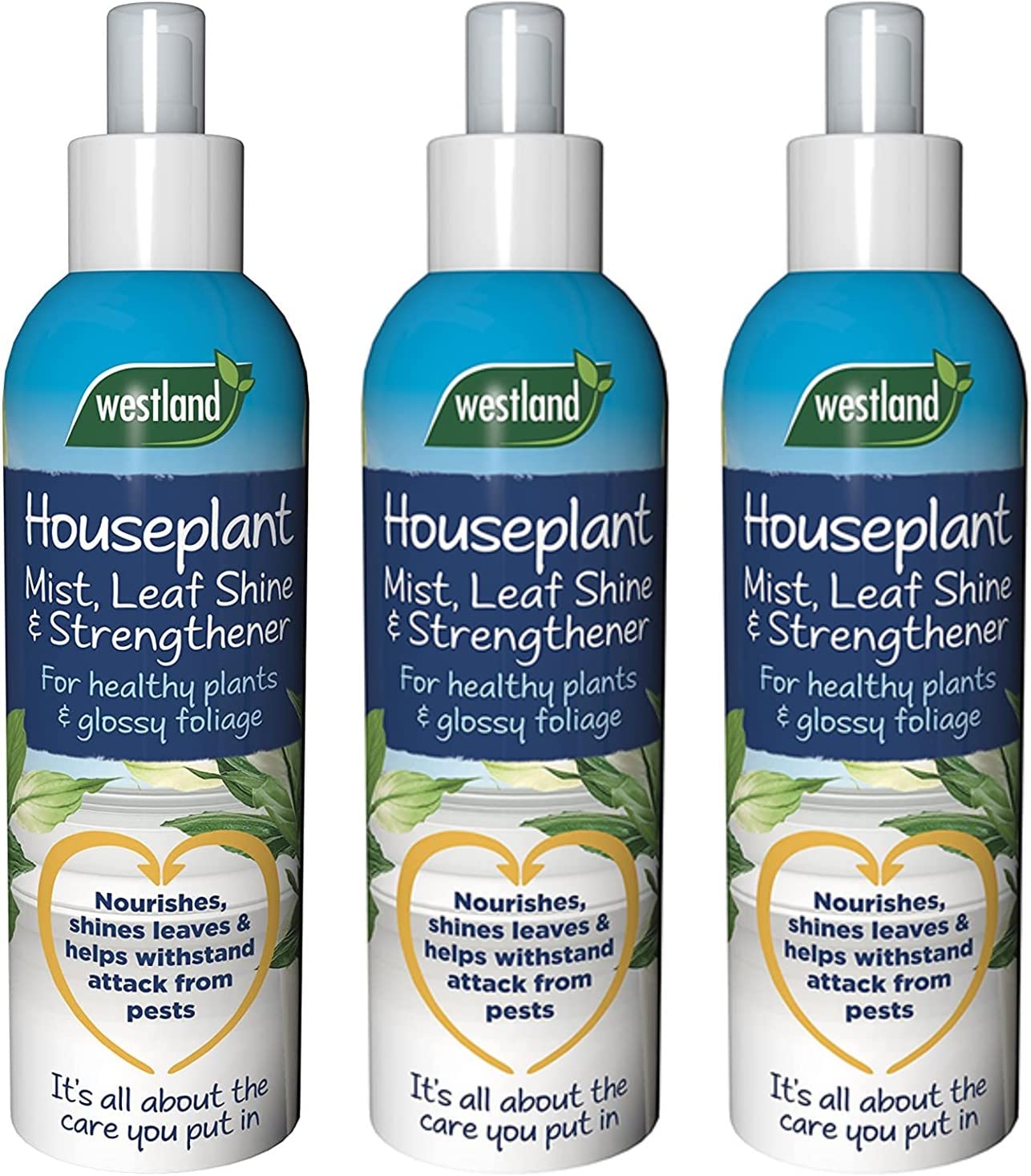 Westland Houseplant Mist & Leaf Shine (250ml) x 3