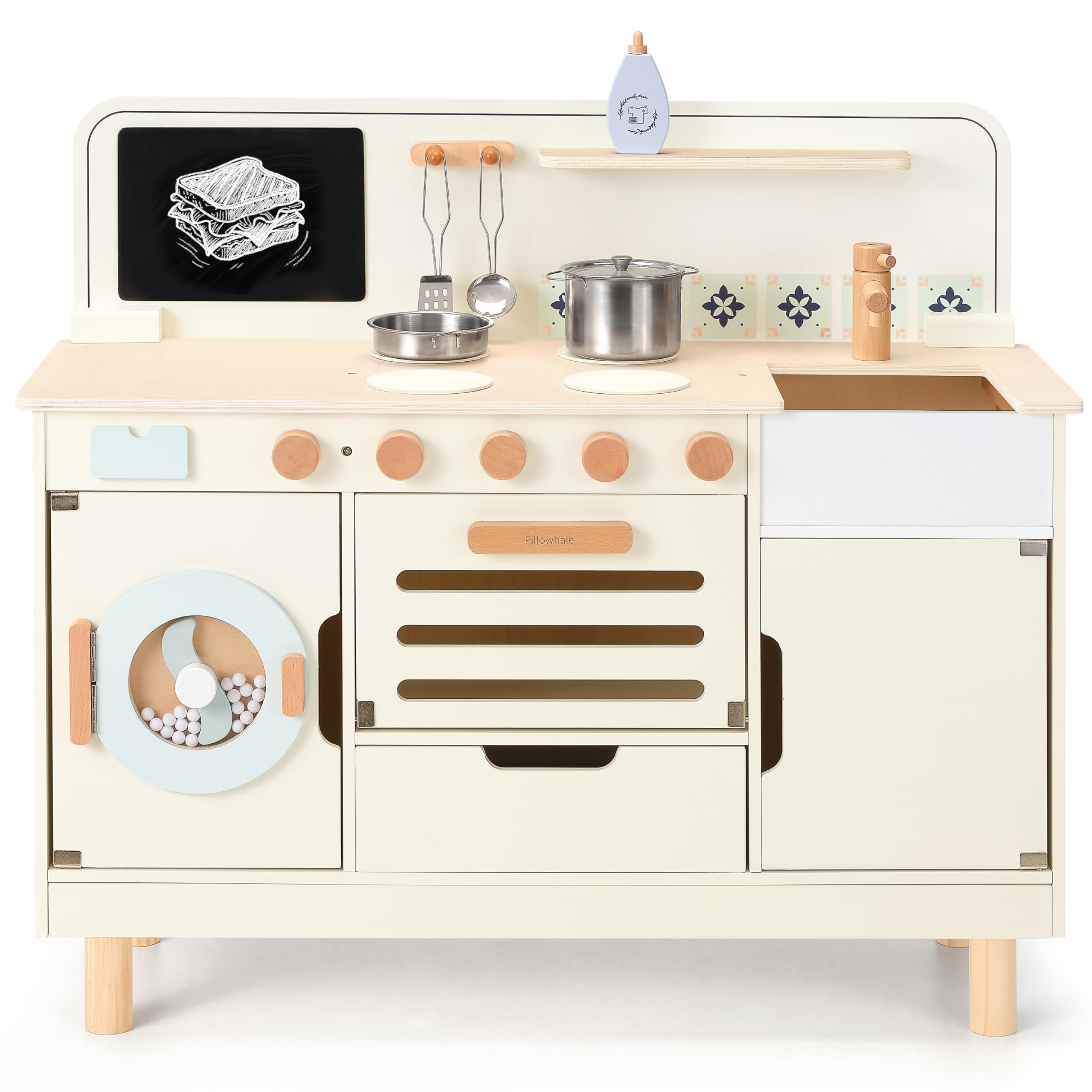 Cocina de juego de madera