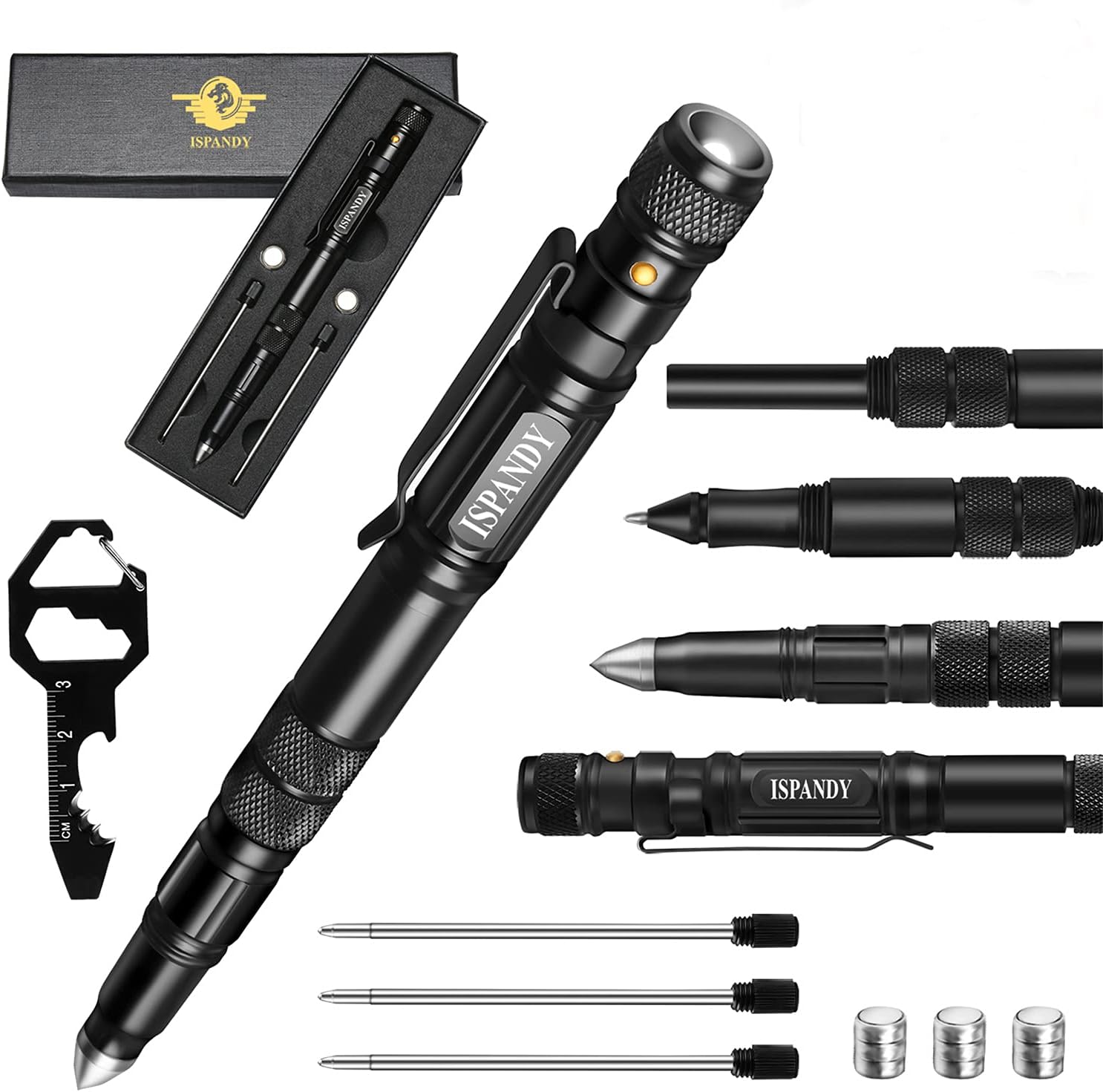 Tactical Pen Multitool Pen Dad Gifts for Men Who Wants Nothing, Father Day Gifts from Daughter, Valentine’s Day Gifts for Him,Birthday Gifts for Dad Men,Grandpa Tools Gadgets for Men