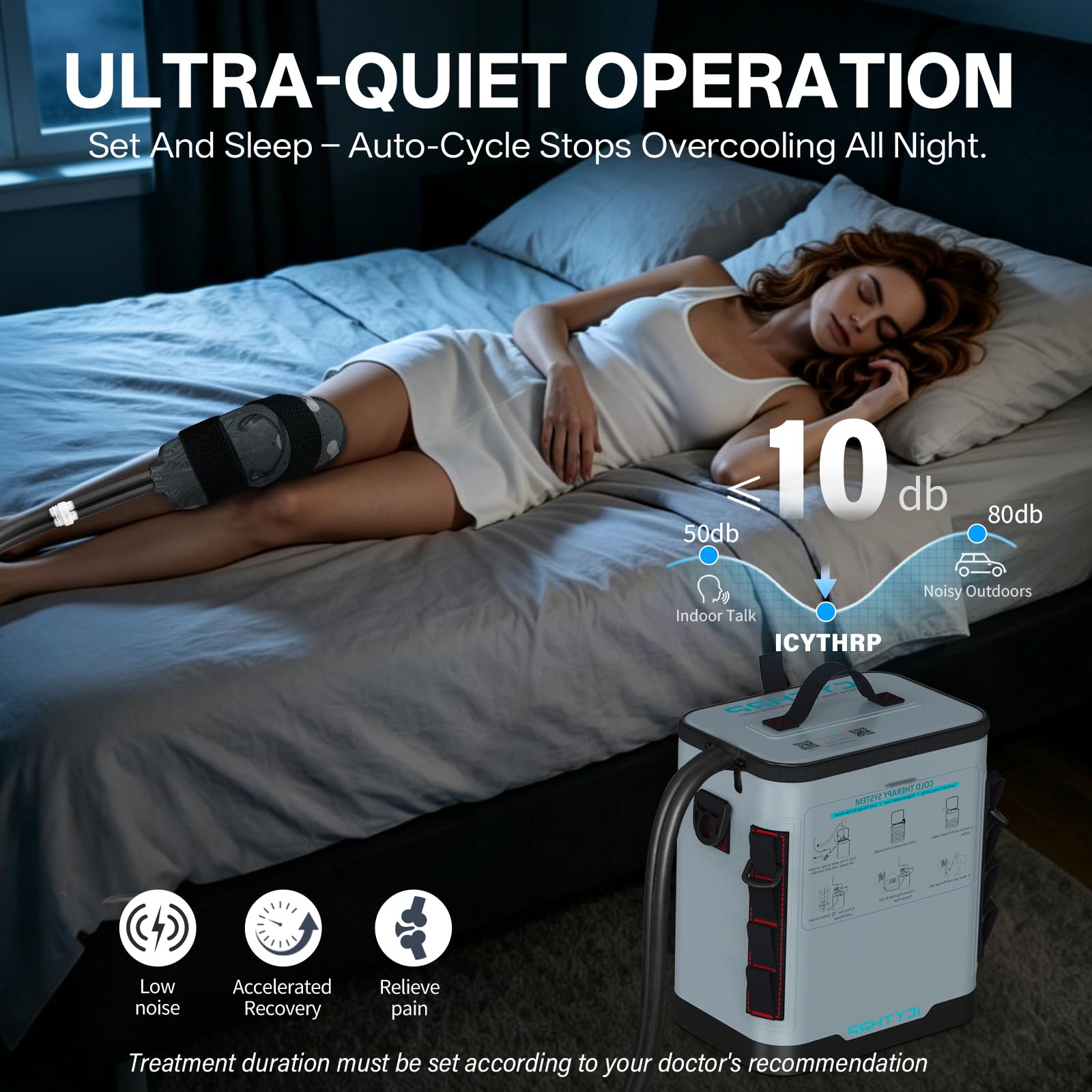ICYTHRP Knee Ice Machine - Post Surgery Pain Relief -5 ICYTHRP Knee Ice Machine - Post Surgery Pain Relief -5