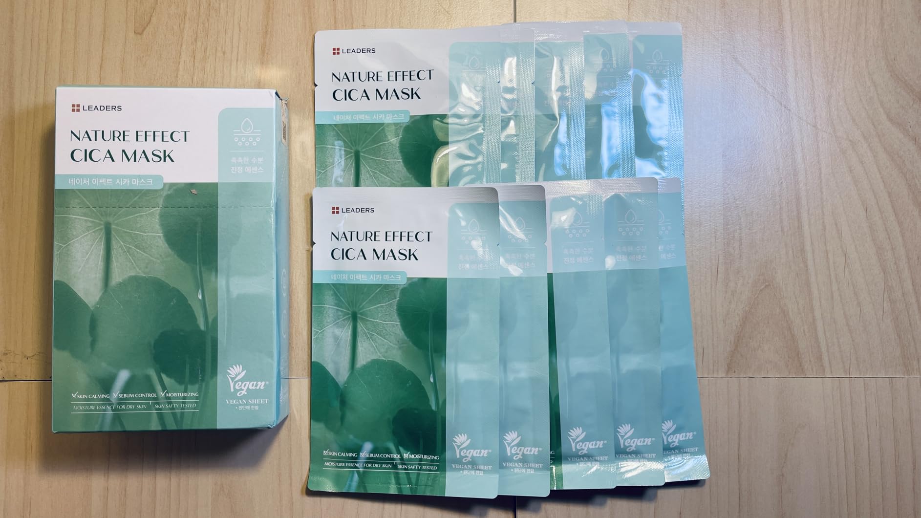 LEADERS Nature Effect Oat Mask - Hydrating & Soothing Face Mask for Dry, Irritated Skin | Nourishes, Soothes, Dryness with Oat Extract | Serum Content, Vegan Certified - 10 Sheets