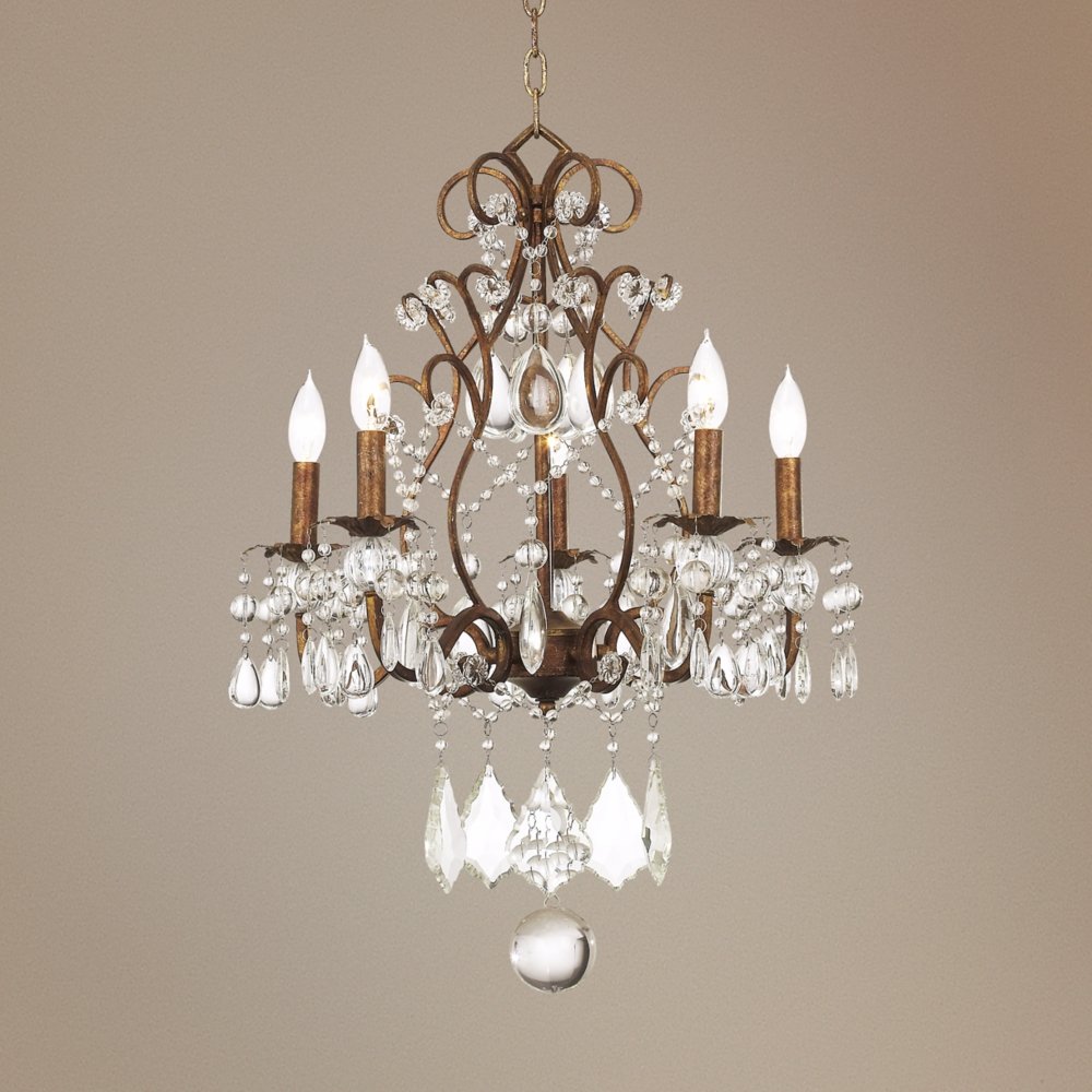 Vienna Full Spectrum Jolie Bronze Small Chandelier Lighting 19 1/2
