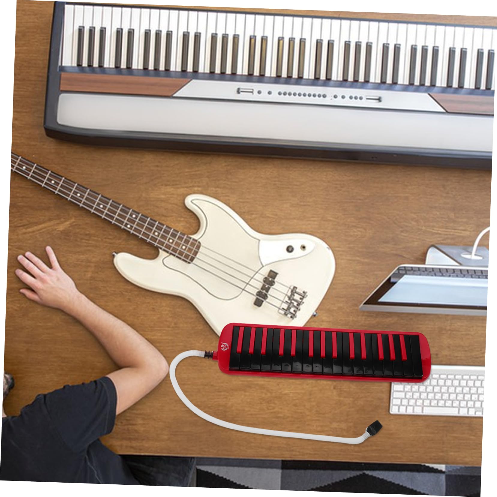 Armonica Melodica Adulti Strumento Keytar Tracolla Per Strumento Musicale Strumenti Musicali Sacca Per Pianoforte Pianica Strumento Melodico Rosso Custodia Per Pianoforte in Eva
