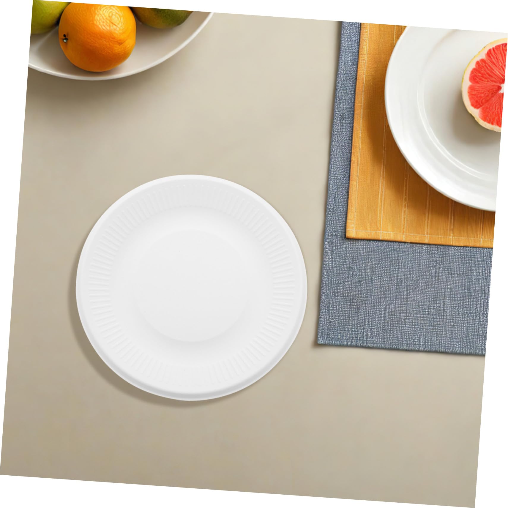 VALICLUD 200 Pezzi Piatti Piatti Rotondi Resistenti per Dolci Antipasti e Snack per Feste Matrimoni Compleanni e Picnic