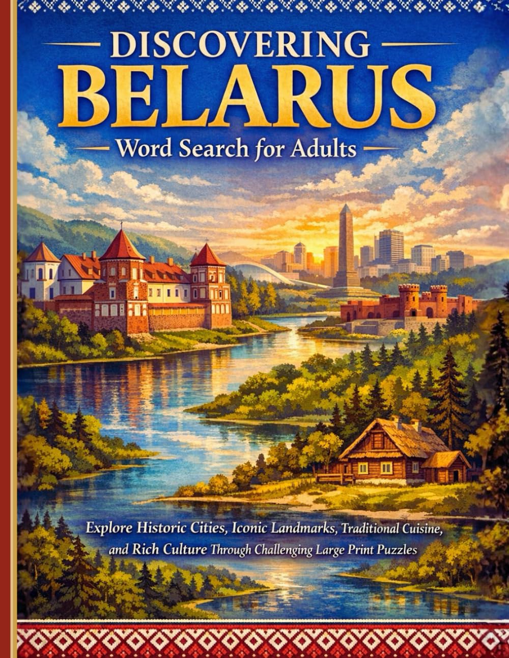 Discovering Belarus Word Search for Adults: Explore Historic Cities, Iconic Landmarks, Traditional Cuisine, and Rich Culture Through Challenging Large Print Puzzles