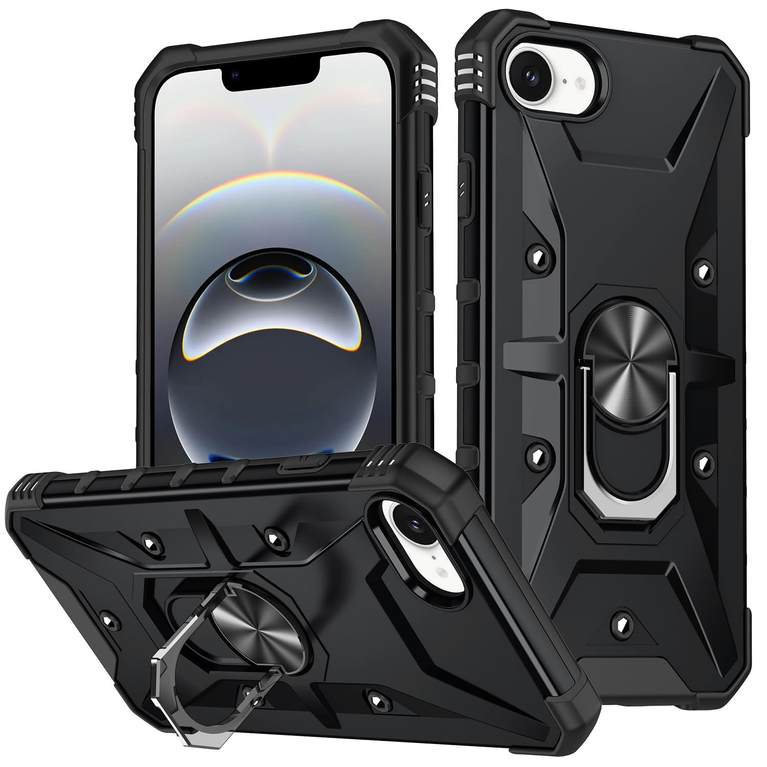 SUPFINE Magnetic For IPhone 16 Case (Compatible With MagSafe) (Military Grade Drop Protection) Slim Translucent Matte Shockproof With Anti-Fingerprint Phone Case,Hot Pink