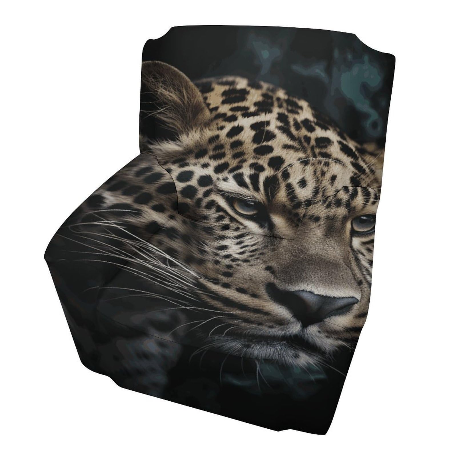 Fodpand Style Flag With Leopard Sofa Cover Soft 1 Seater Sofa Slipcover For Pets Washable,Couch Cover With Elastic Straps Furniture Protector