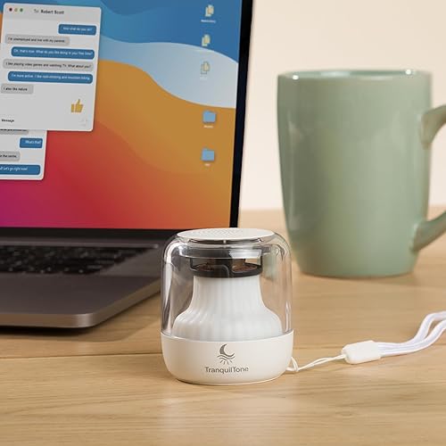 Miniatura 8 de Máquina de ruido blanco para bebés y adultos - Mini máquina de sonido portátil para dormir con 15 sonidos calmantes, luz nocturna, temporizador y