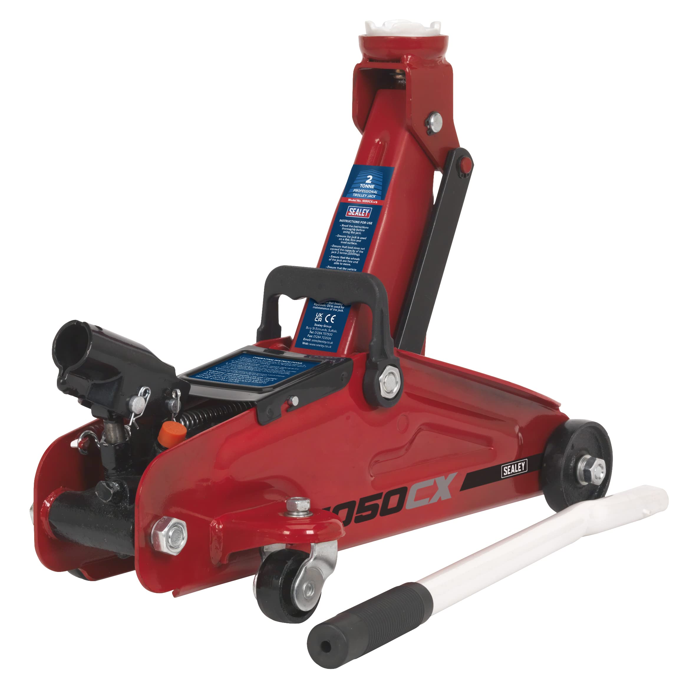 Sealey 1050Cx Trolley Jack 2Tonne Short Chassis