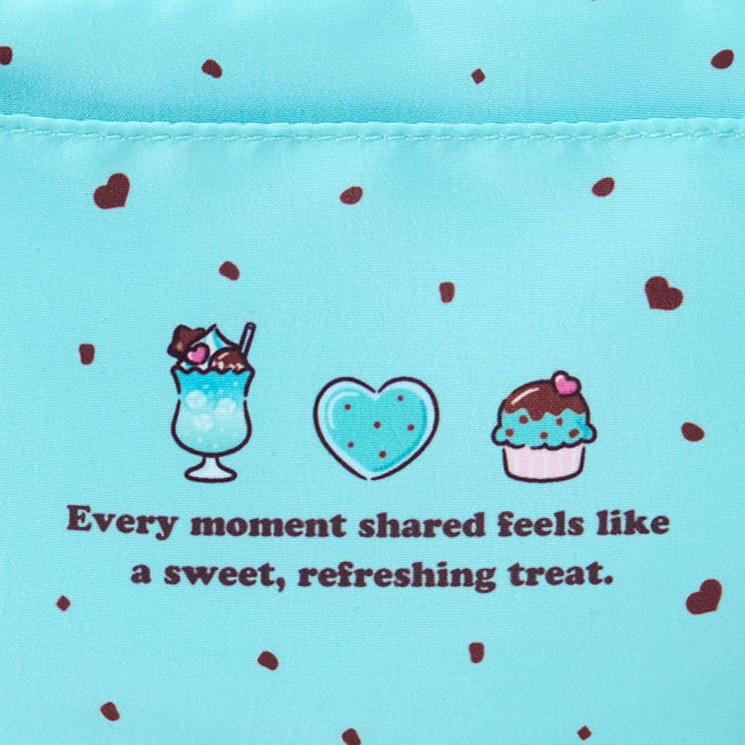 Sanrio 444316 Pouch (Chocolate Mint) Kogimyun Polyester, Cotton, ABS Resin, Ages 3 and Up