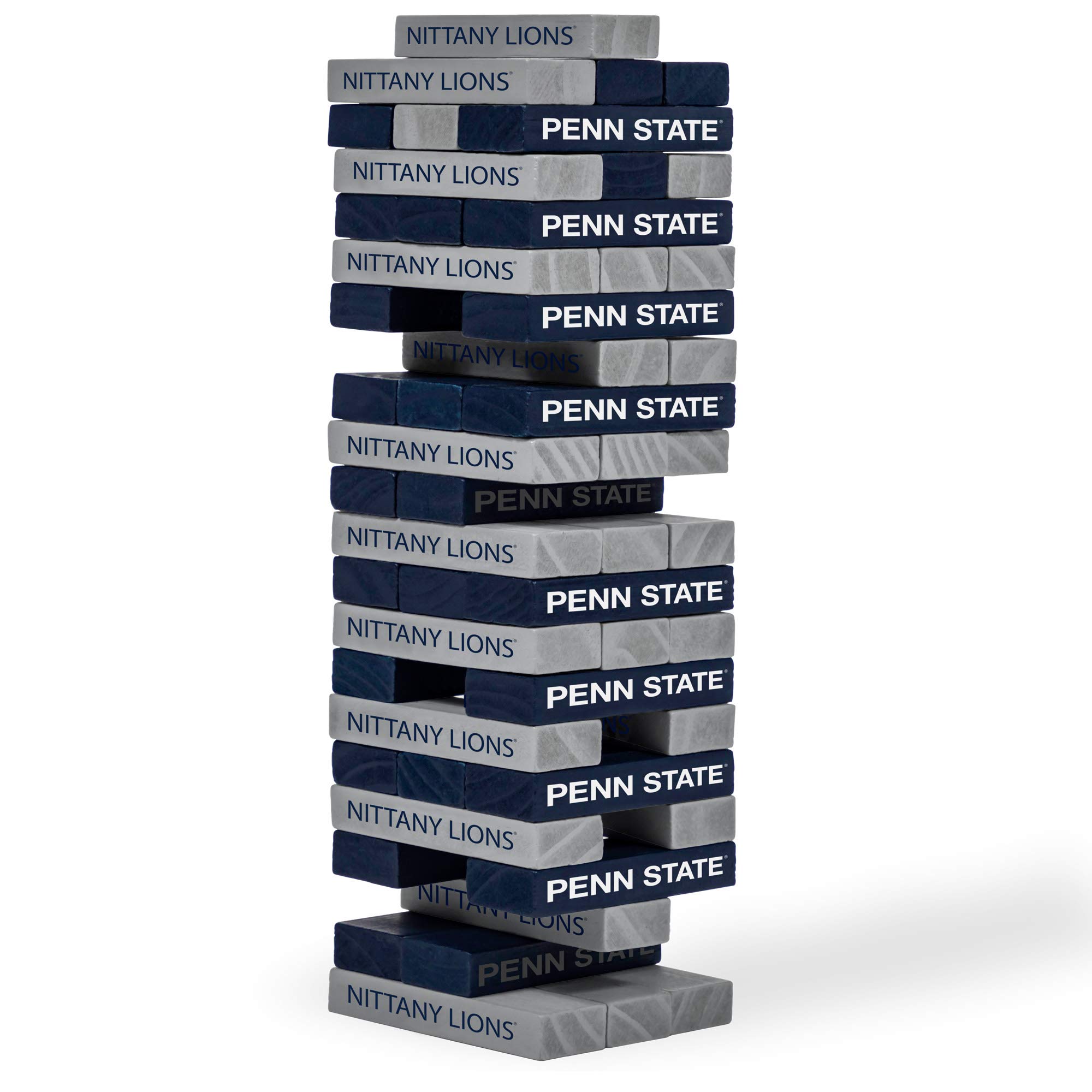 Wild Sports NCAA Pro Football Tabletop Stackers Block Game for College Football Fan, Dorm Game, Tailgate