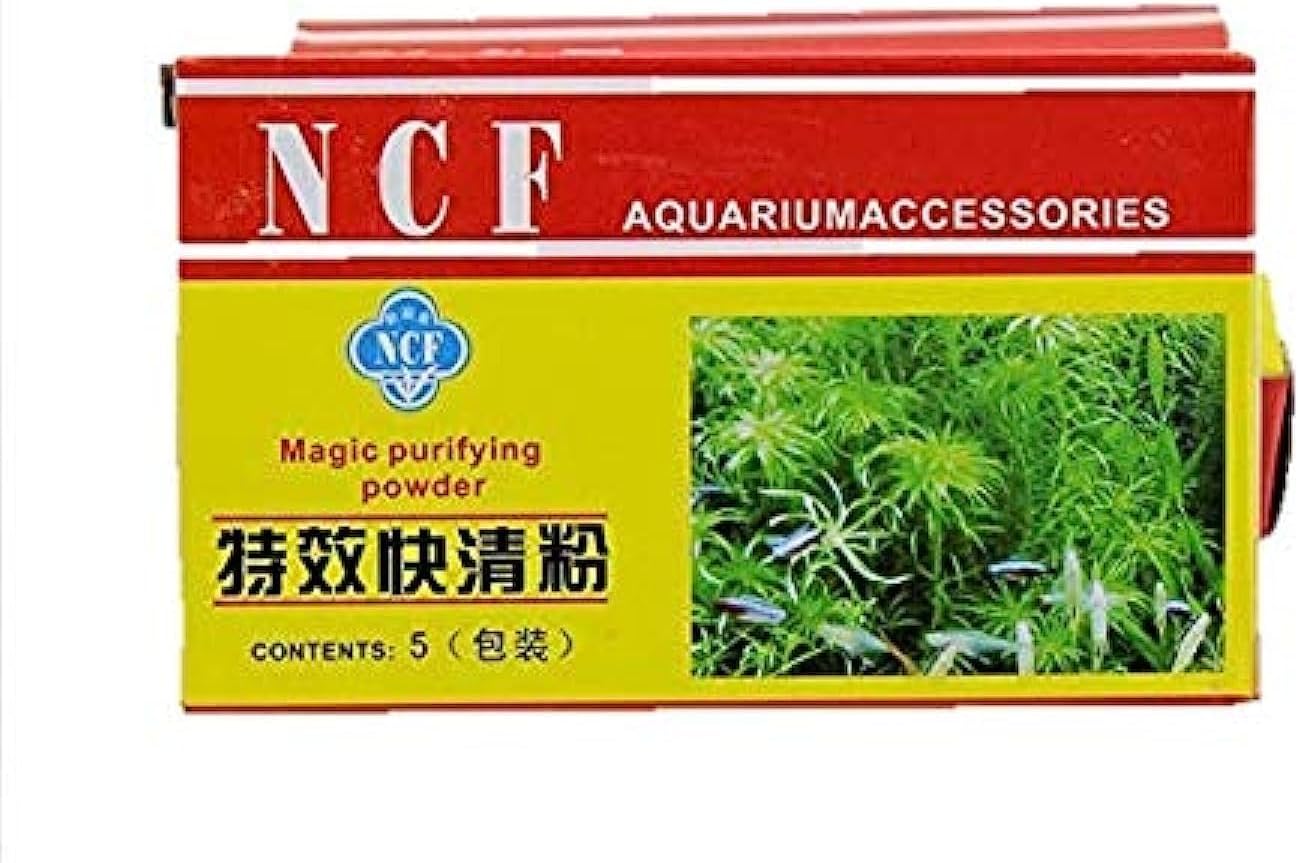 NCF Magic Purifying Powder | Aquarium Cloud Remover | 5 Pouch in 1 Pack | Happy Fins