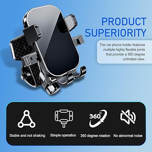 Miniatura 4 de Soporte universal para teléfono de automóvil, soporte de teléfono celular para salpicadero para tu automóvil, giratorio de 360 grados,