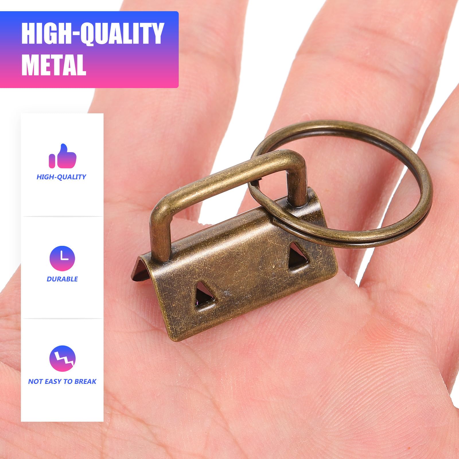 36piezas Hebillas Metálicas para Cintas de Bolsos DIY Clips Prácticos para Accesorios de Correa de Bolso Compactos y Fáciles de Usar para Manualidades