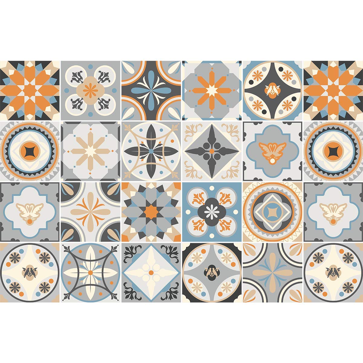 50 pezzi - 4,5 m² Adesivi autoadesivi in PVC Piastrelle Pannelli per