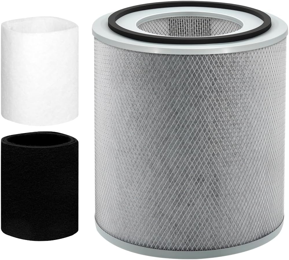 Replacement Filter Compatible with FR400 Air Purifiers, Models HM400, HM402, HM405, HM410, HM450, with 1 HEPA Activated Carbon filter & 2 Pre-Filters