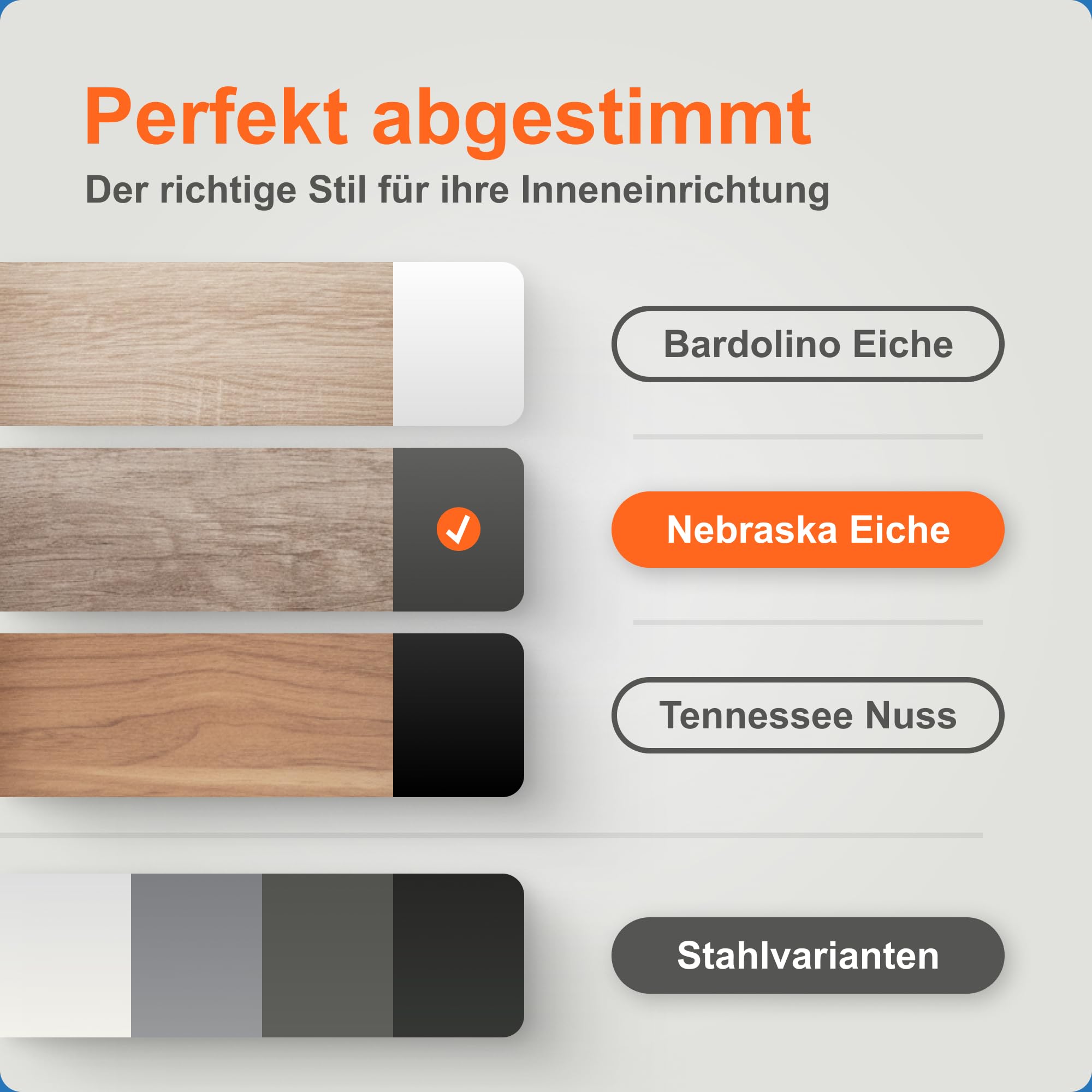 Blum AMBIA-LINE Schubladen-Organizer Holzdekor 42×20×5 cm | Nebraska Eiche | Antirutsch-Füße – sicherer Halt ohne Kleben | Besteckeinsatz & Trenner aus Holzdekor | Für Küche, Bad & Kleiderschrank