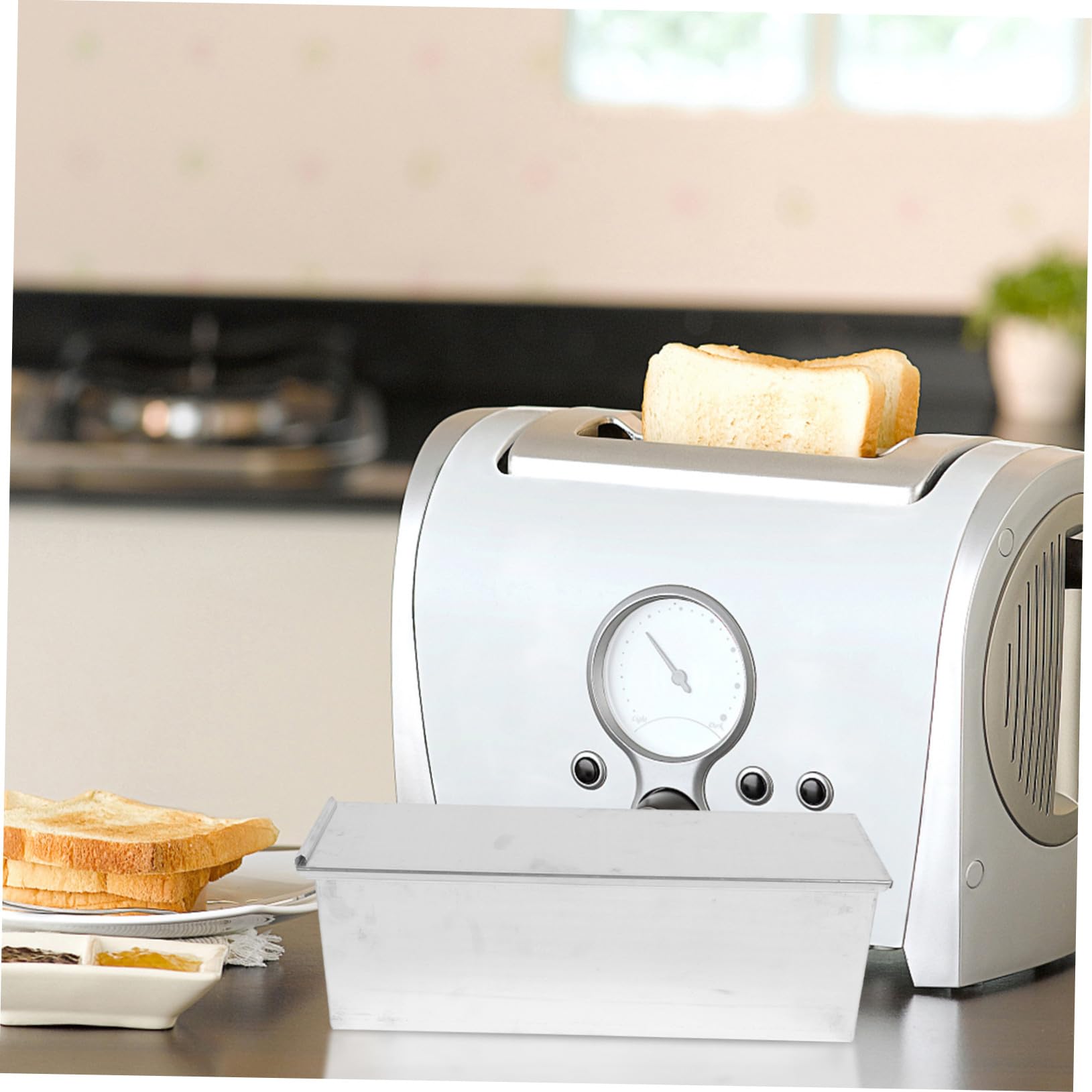 ULTECHNOVO Toastform mit Deckel Antihaftbeschichtung für Kuchen Toast und Brot Gute Wärmeleitung Einfache Reinigung Robust und Langlebig