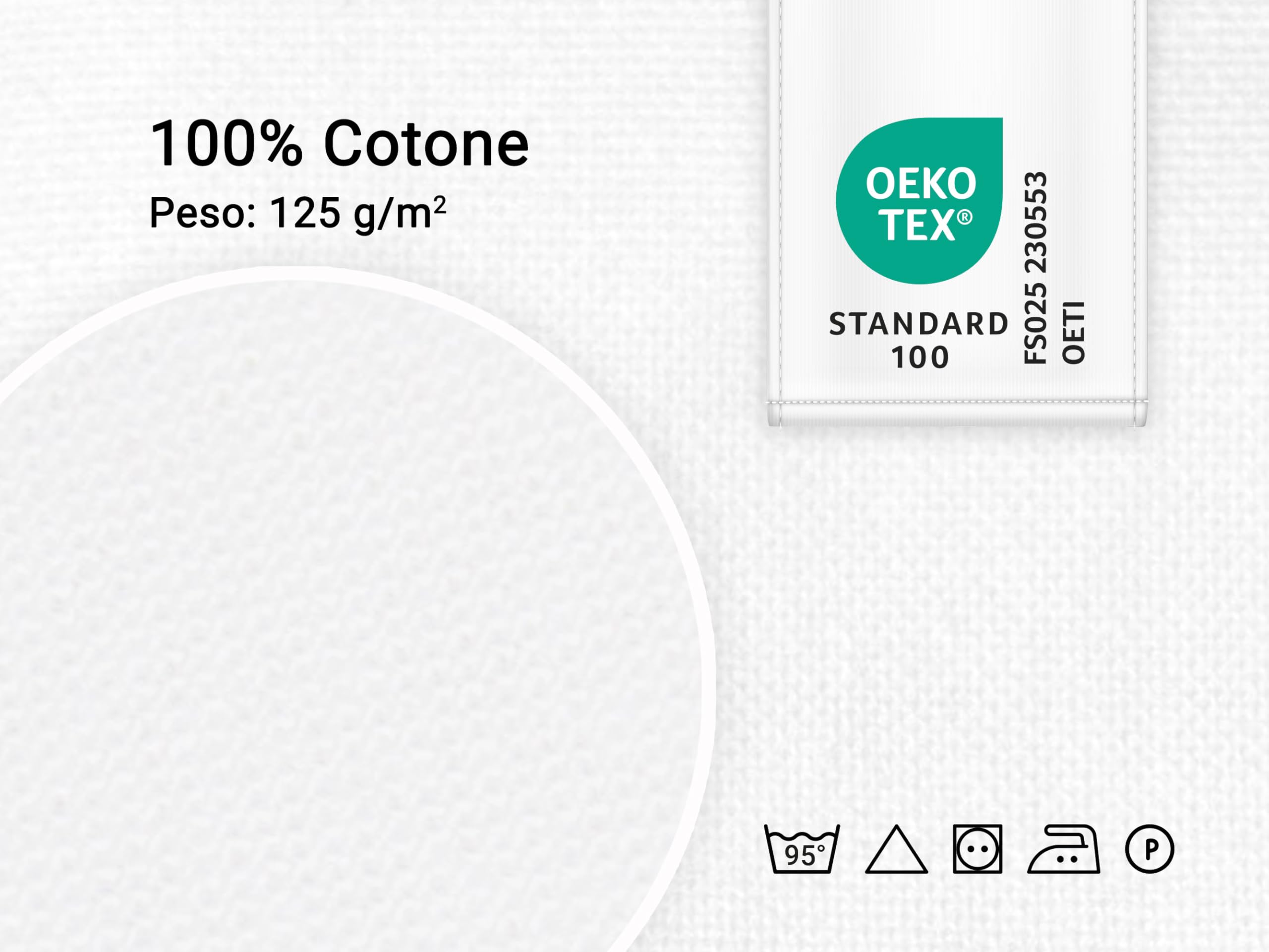 ZOLLNER Lenzuolo da letto - coprimaterasso in cotone - perfetto anche per L'estate - 300x300 cm - bianco - senza elastici - qualità alberghiera
