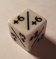 Vista 3 de 6 contadores de dados blancos +1+1 para Magic The Gathering y otros juegosCCG MTG de quEmpire