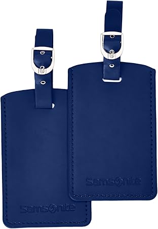 Samsonite 52972/1439 Set de 2 Etiquetas de Identificación, Color Azul