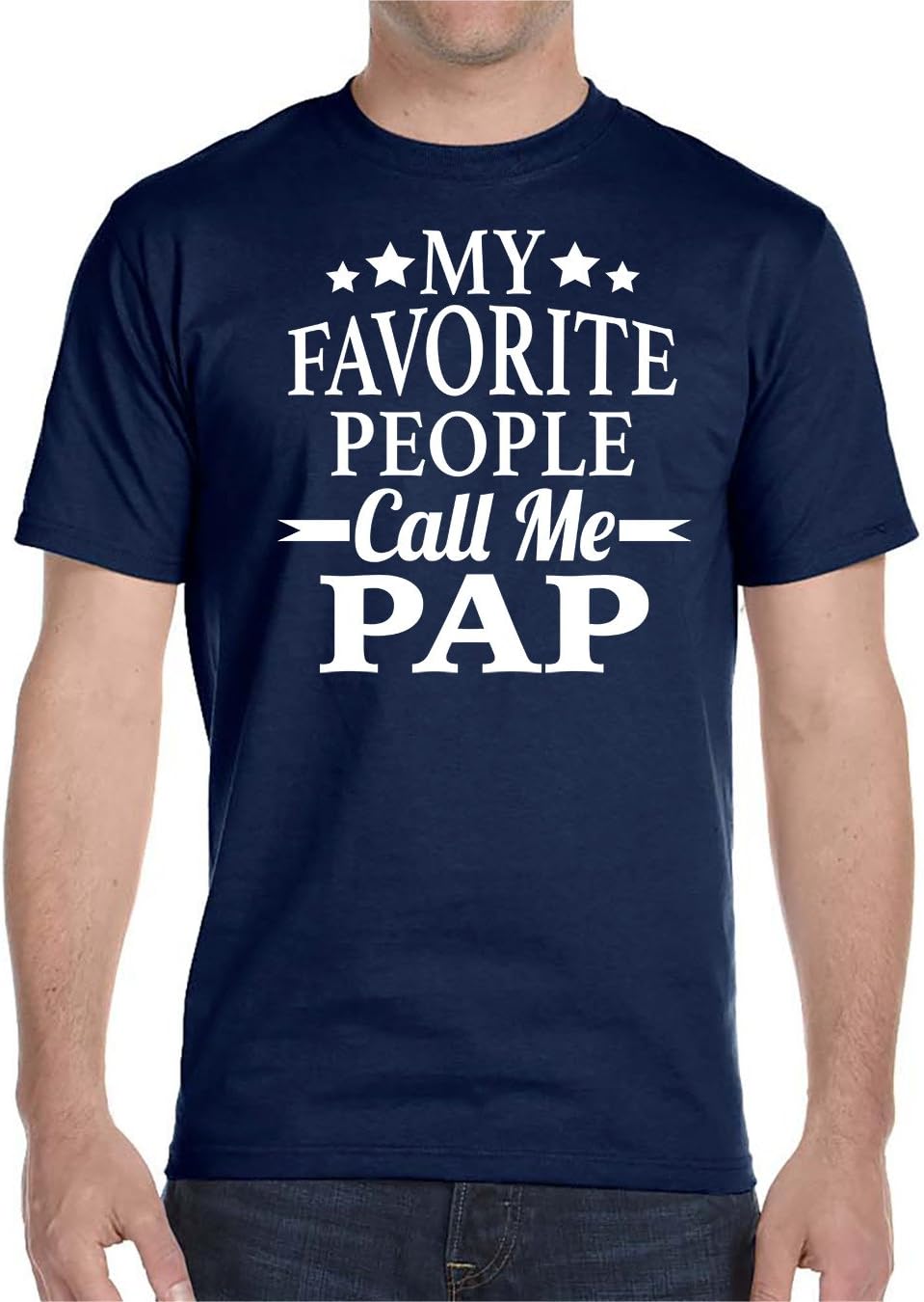 wildwindapparel My Favorite People Call Me Pap- Unisex T-Shirt - Pap Shirt - Pap Gifts Navy Blue