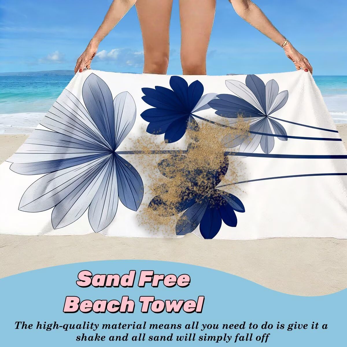 Ręcznik plażowy XXL, 90 x 180 cm, zestaw 2 szt., ręcznik plażowy z mikrofibry, prosty, szybkoschnący, do sauny, fitness, bez piasku, ręcznik plażowy, do sauny, duży ręcznik kąpielowy, prezent dla