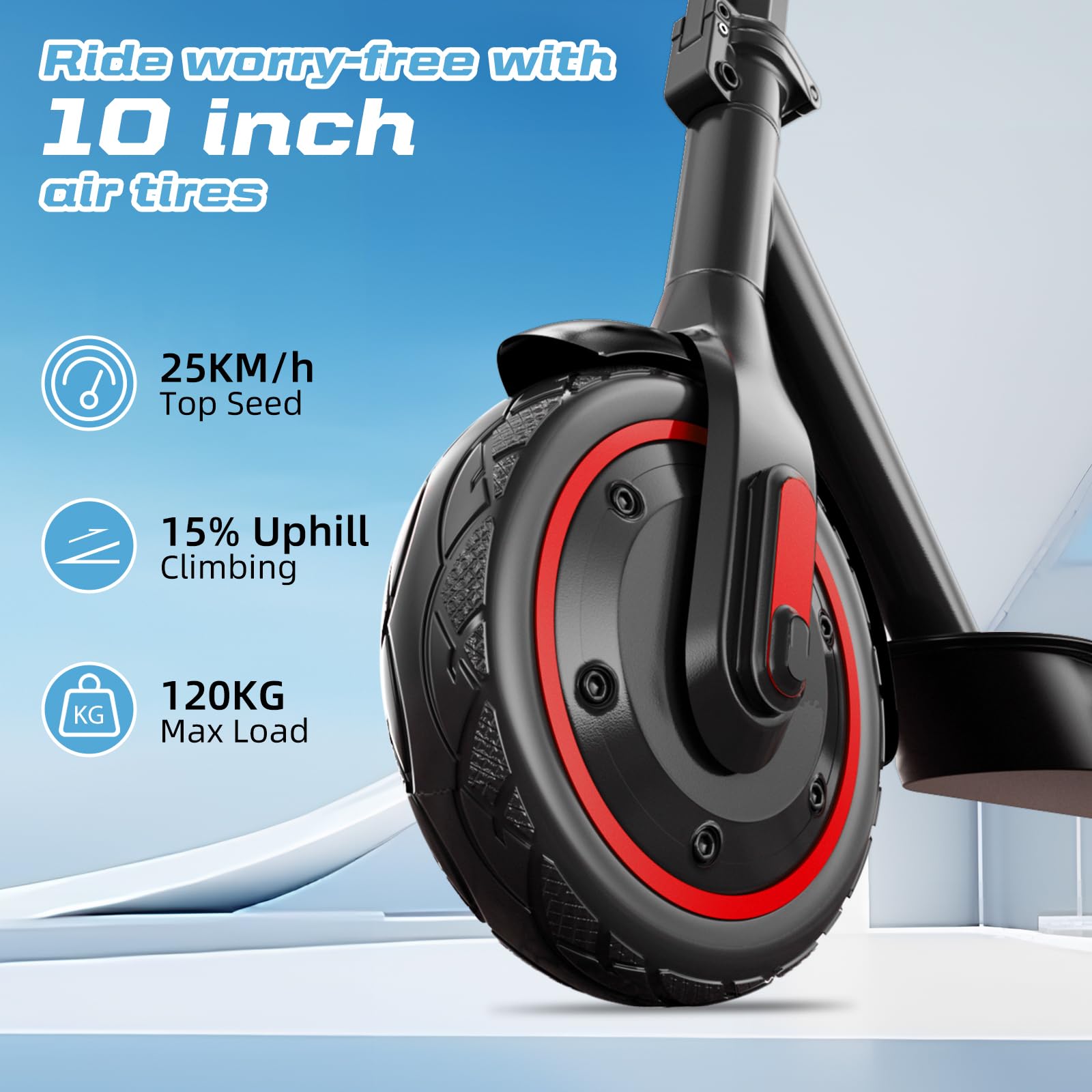 Aimittie Monopattino Elettrico per Adulti,Pneumatici 8.5/10",Motore Potente 500W, Autonomia fino a 35/38/45km,Velocità Massima 25km/h,Doppia illuminazione e doppio sistema frenante,Carico massimo120kg