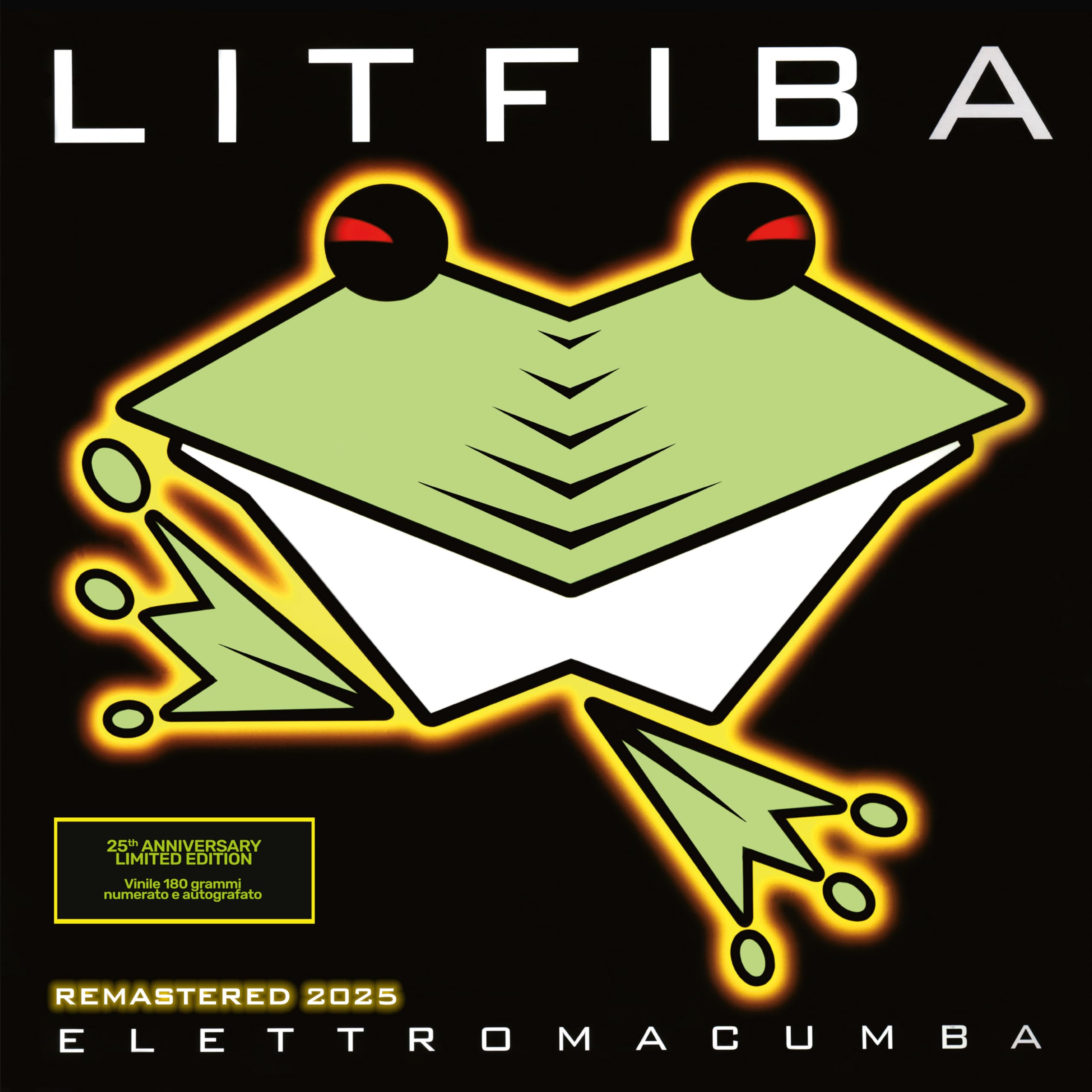 elettromacumba 180gr. lime trasparente numerato autografato)