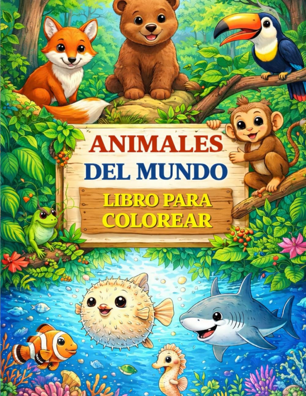 Animales del Mundo: Animales para colorear