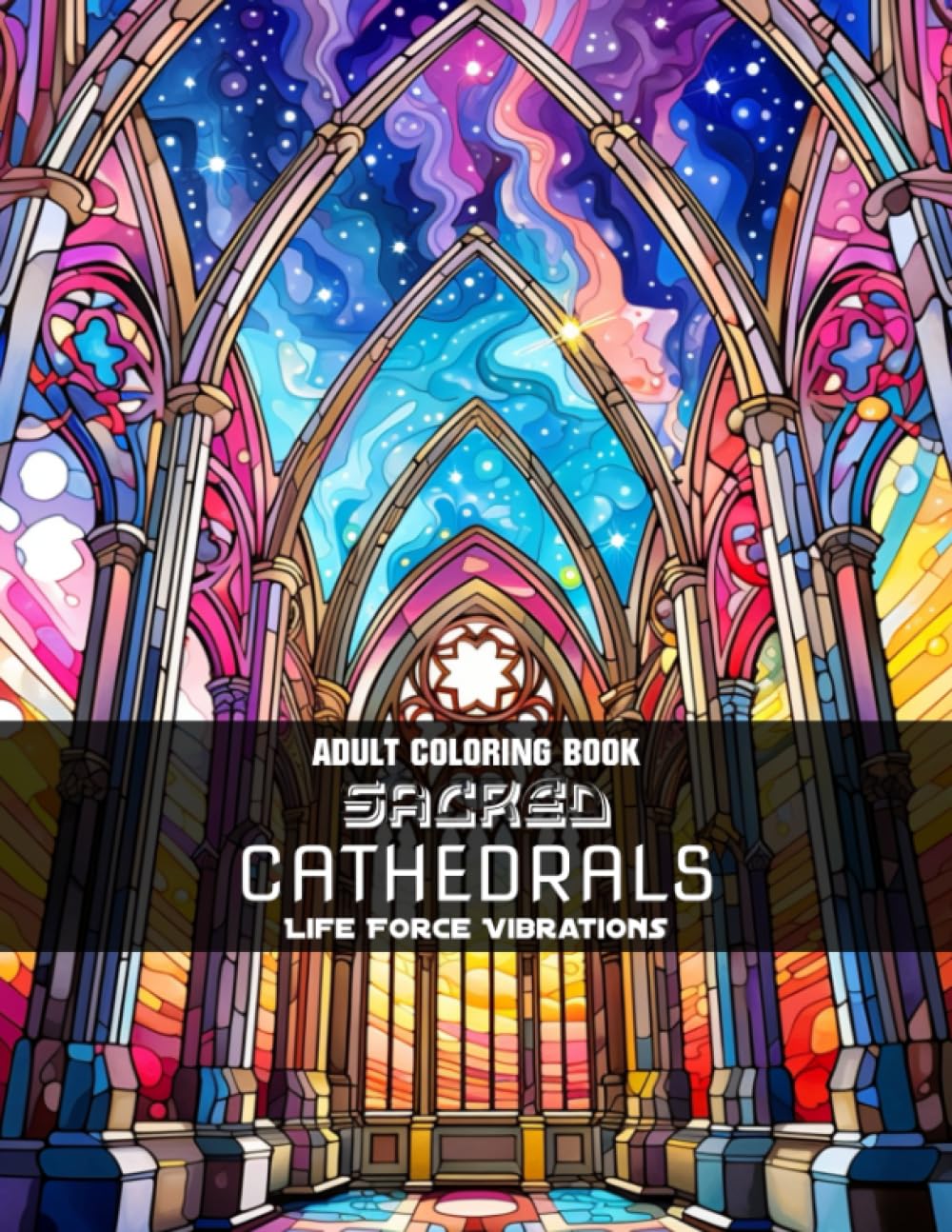 Sacred Cathedrals - Adult Coloring Book: 50+ Dazzling and Majestic Cathedrals for Enhancing your Chromatic Journey!