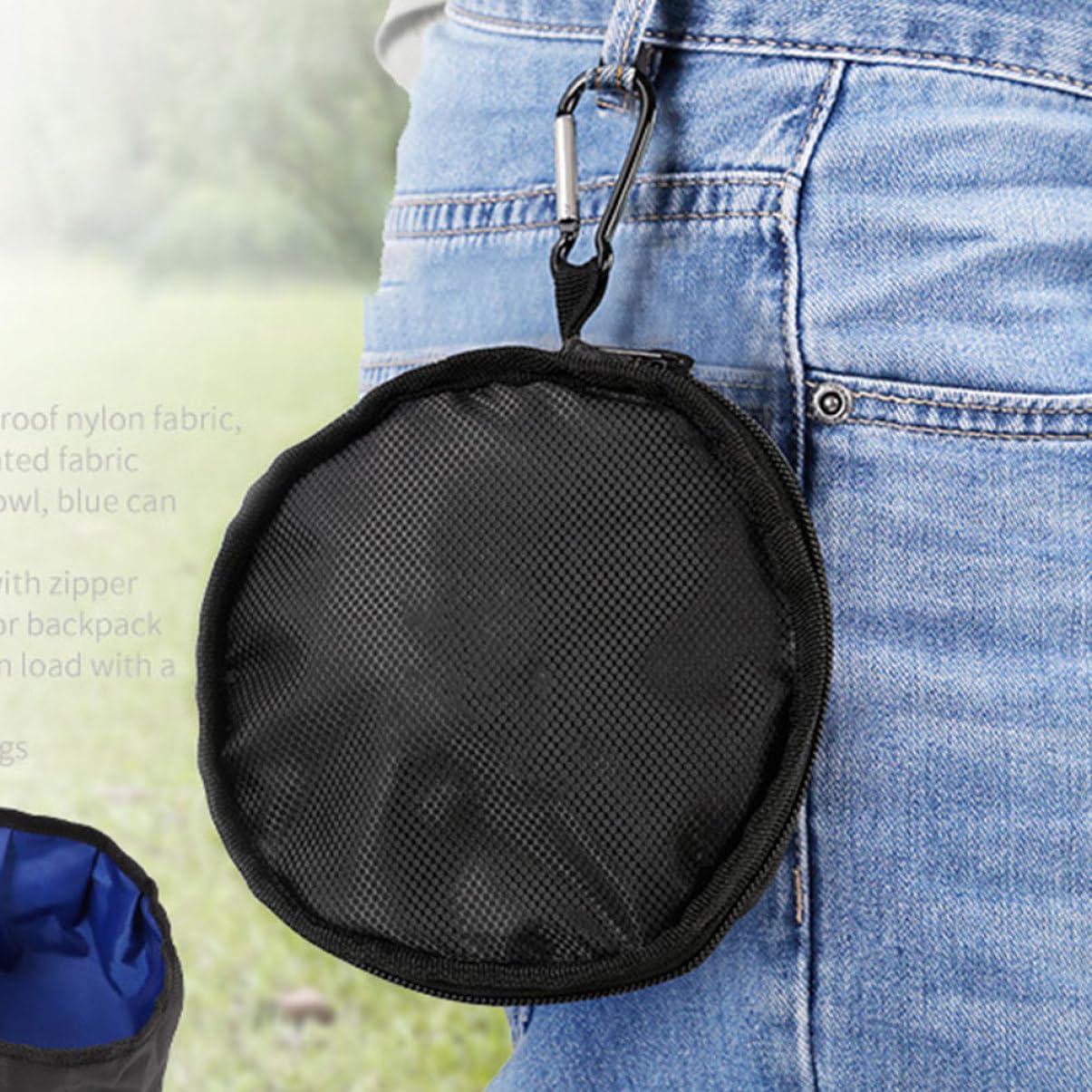 INOOMP 2 Pz Prodotti per animali tazza per l'alimentazione dell'acqua ciotola da viaggio ciotole per cani ciotola per cani portatile ciotola per l'alimentazione dei gatti pieghevole