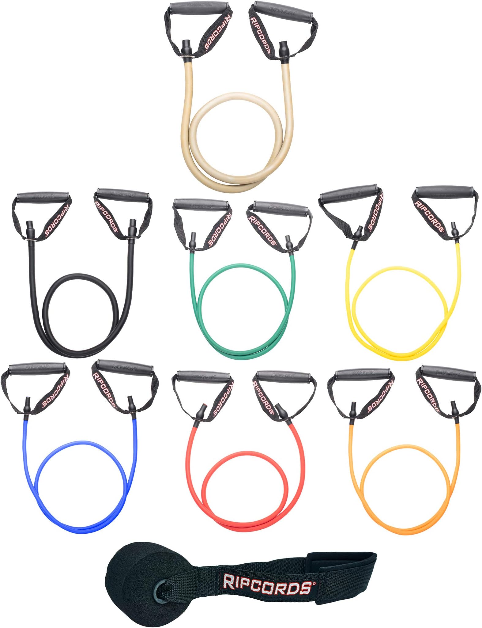 Resistance Bands 7 Pack - Lifetime Replacement Warranty