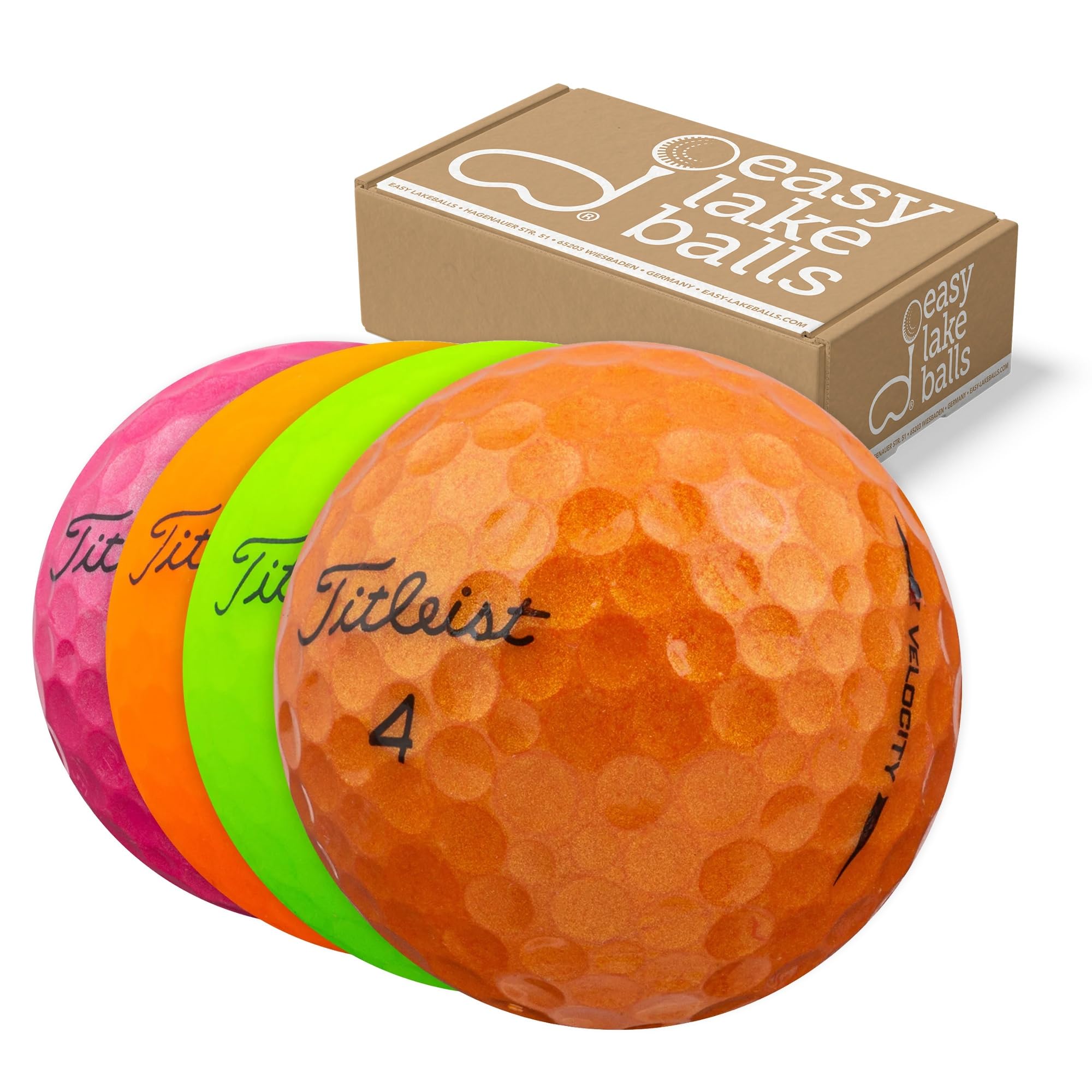 25 Velocity LAKEBALLS QUALITÄT AAA/AA – Distance GOLFBÄLLE BUNT