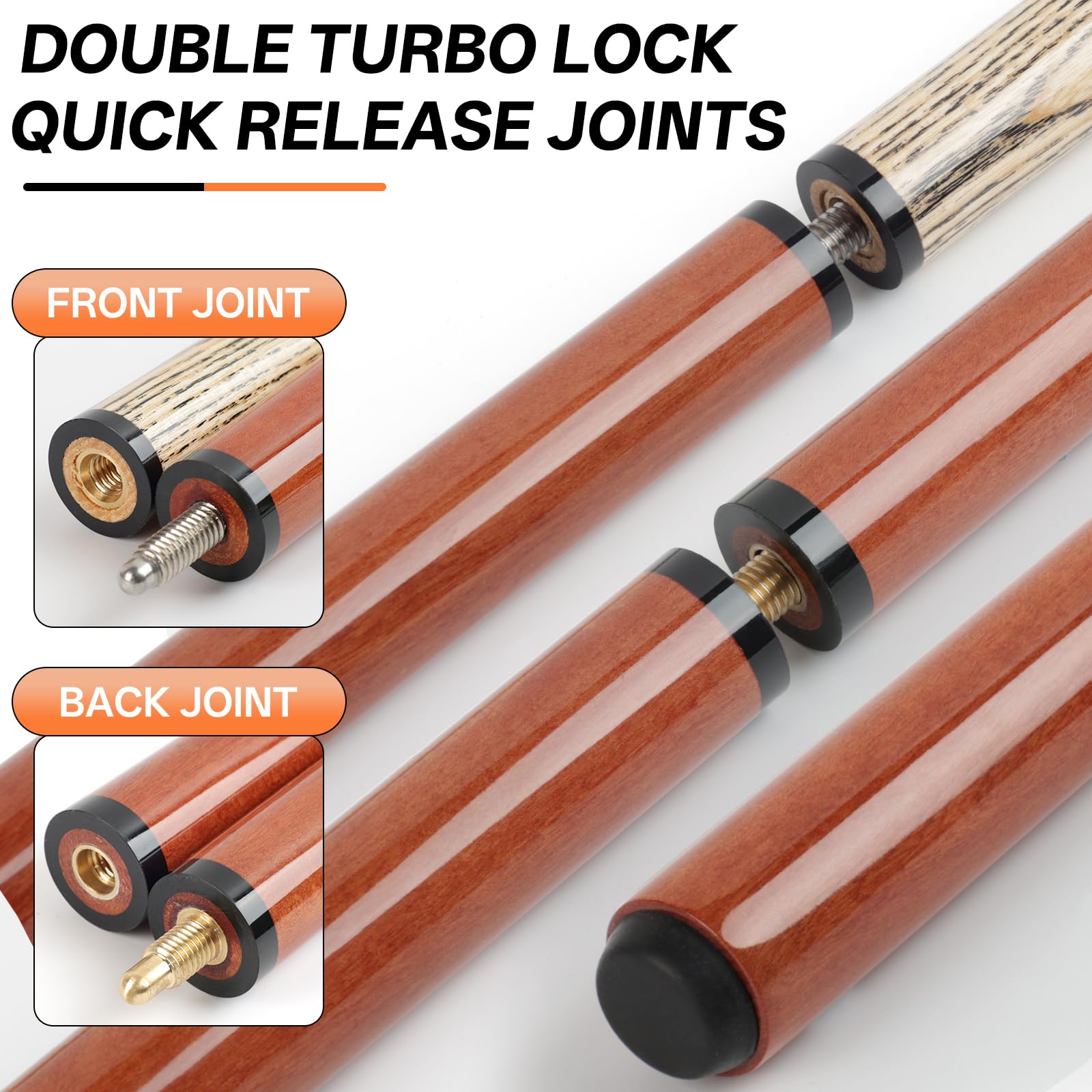 Amazon.com : AKLOT Heavy Hitter Jump Break Cue- 23oz 3 Piece Pool