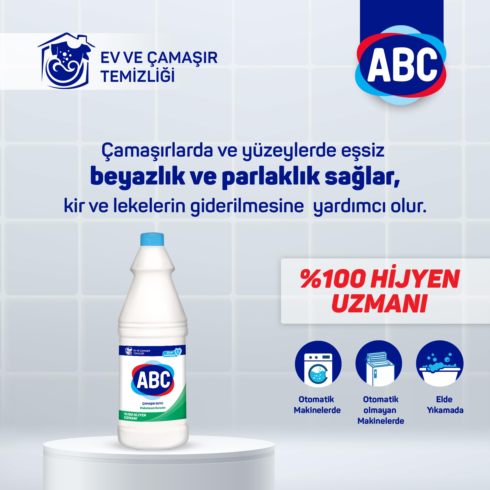 ABC DETERJAN Çamaşır Suyu Maksimum Koruma 1 L