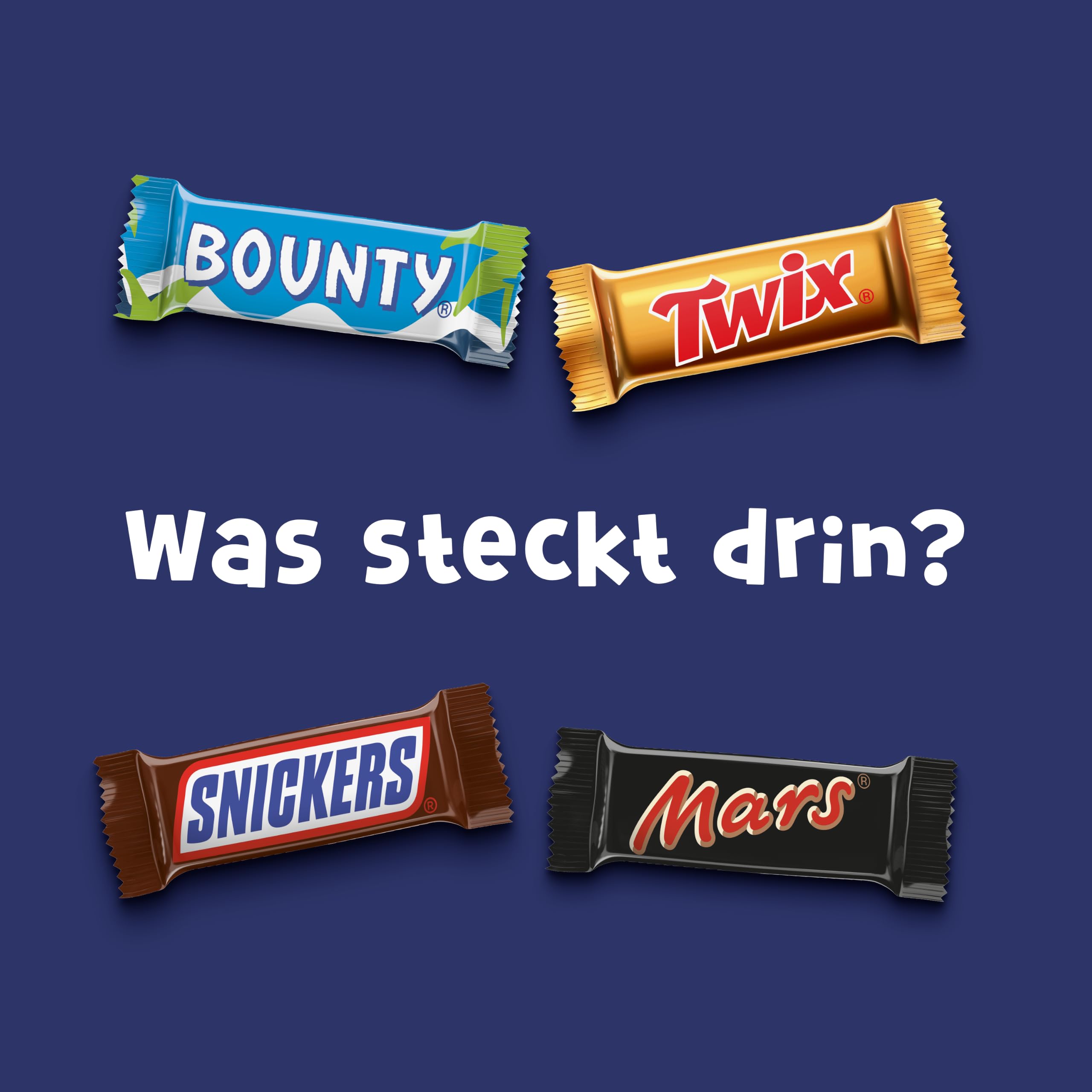 Miniatures Mix Schokolade, Mini-Schokoriegel Snacks, Großpackung, 3000g | Miniatures Schokoriegel-Mix mit Mars, Snickers, Bounty und Twix, perfekt zum Verschenken, für gesellige Momente und Partys