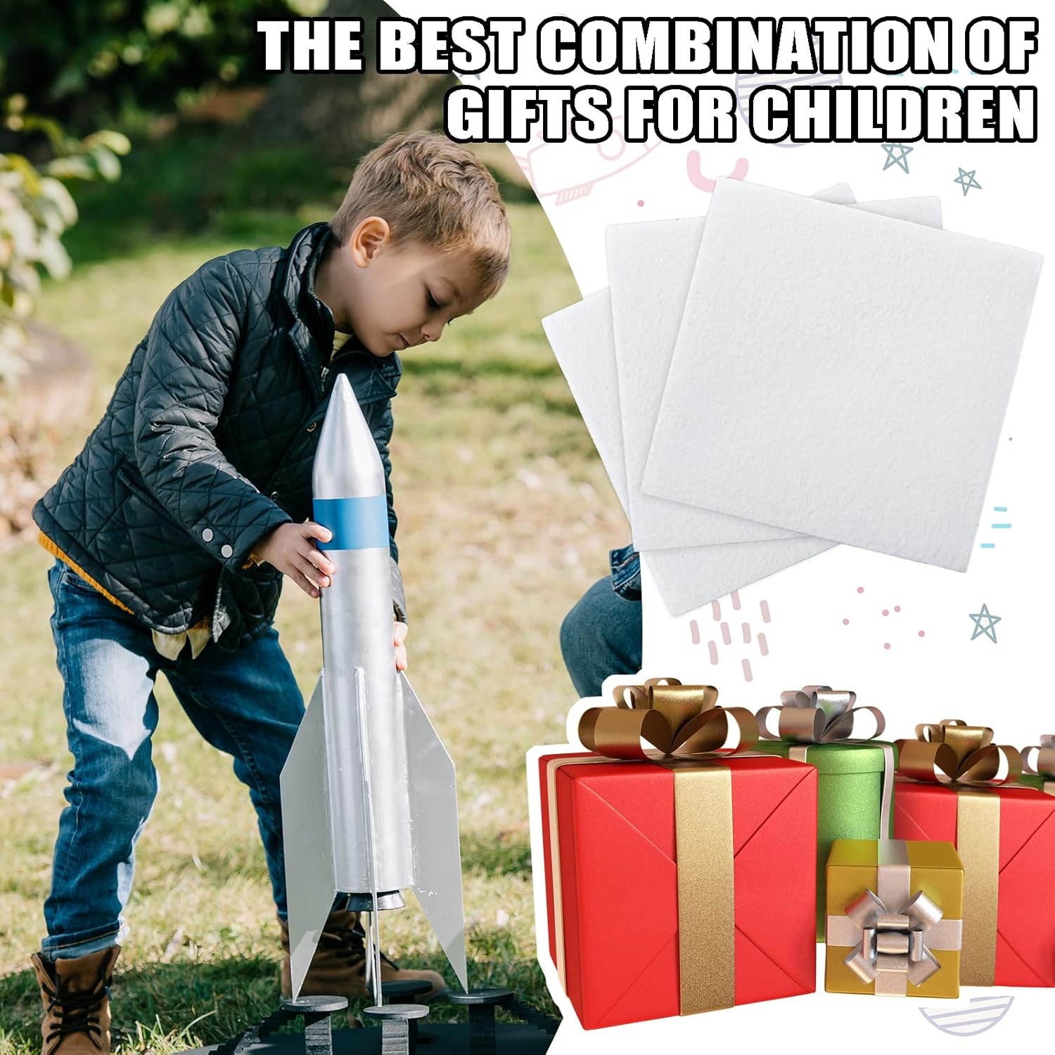 Buy 120 Pieces Recovery Wadding Aerospace Model Rocket Recovery Wadding